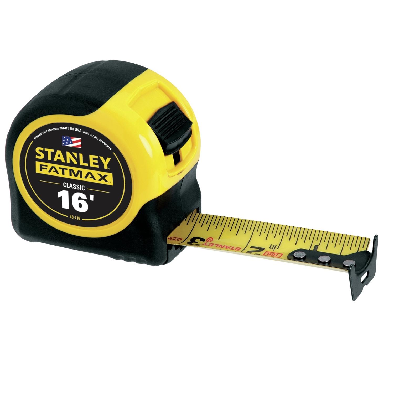 Stanley FatMax 16 ft. L X 1.25 in. W Tape Measure 1 pk