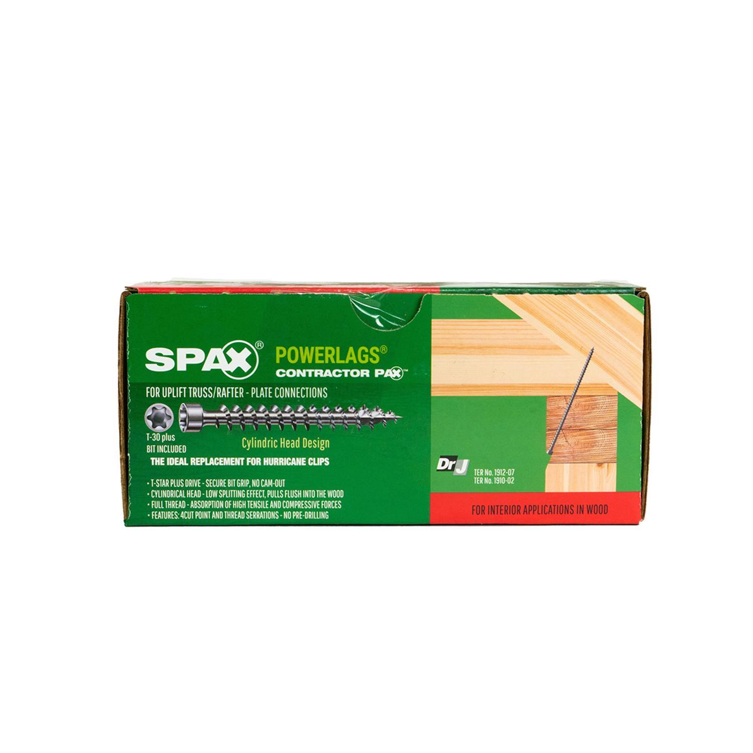 SPAX Truss No. 14 Label X 6-1/4 in. L Star Round Head Serrated Construction Screws