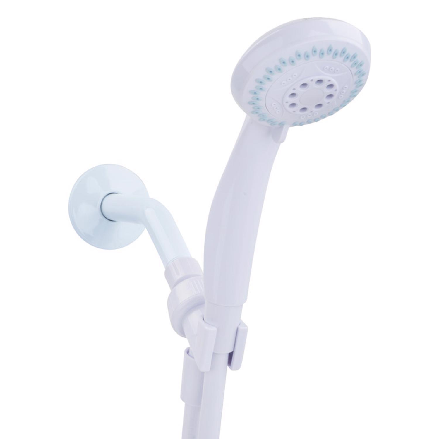 OakBrook White PVC 3 settings Handheld Showerhead 1.8 gpm