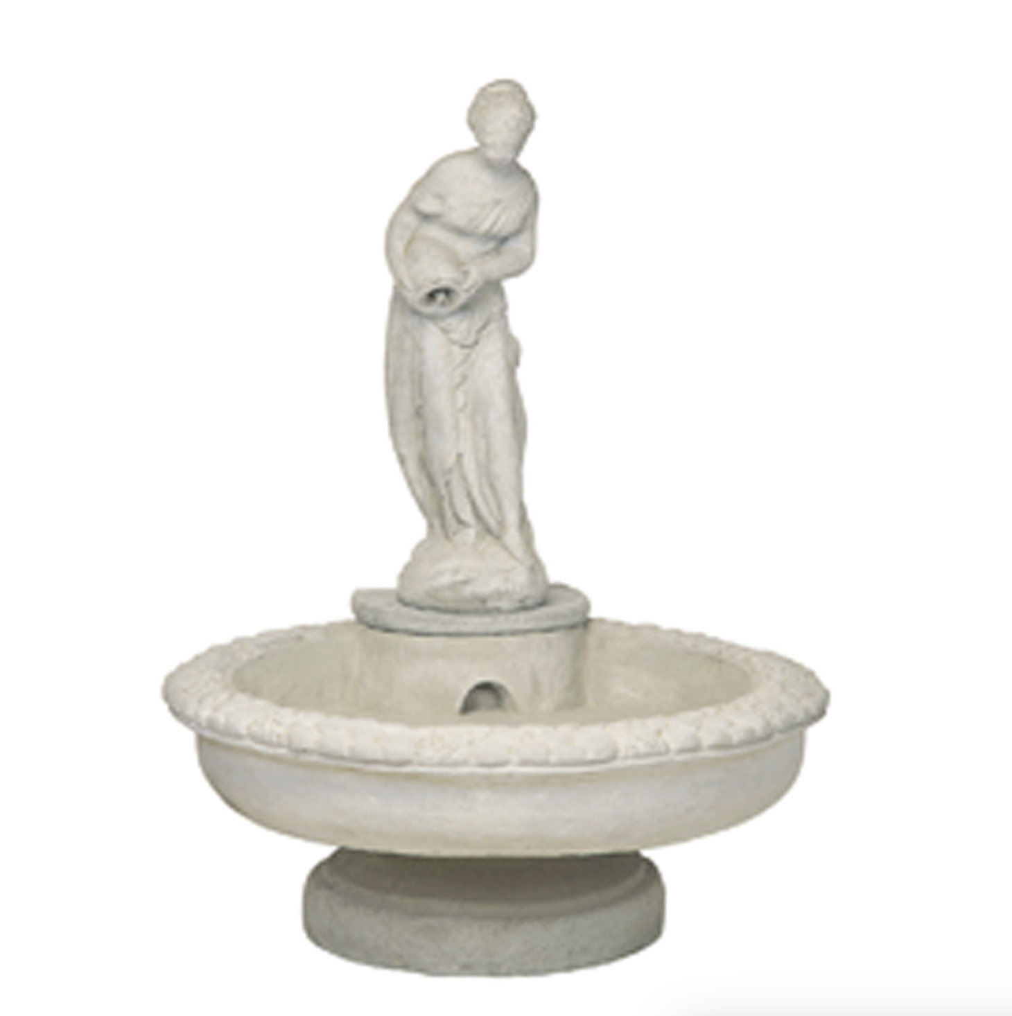 Athens Stonecasting Large Round / Jug Lady Fountain