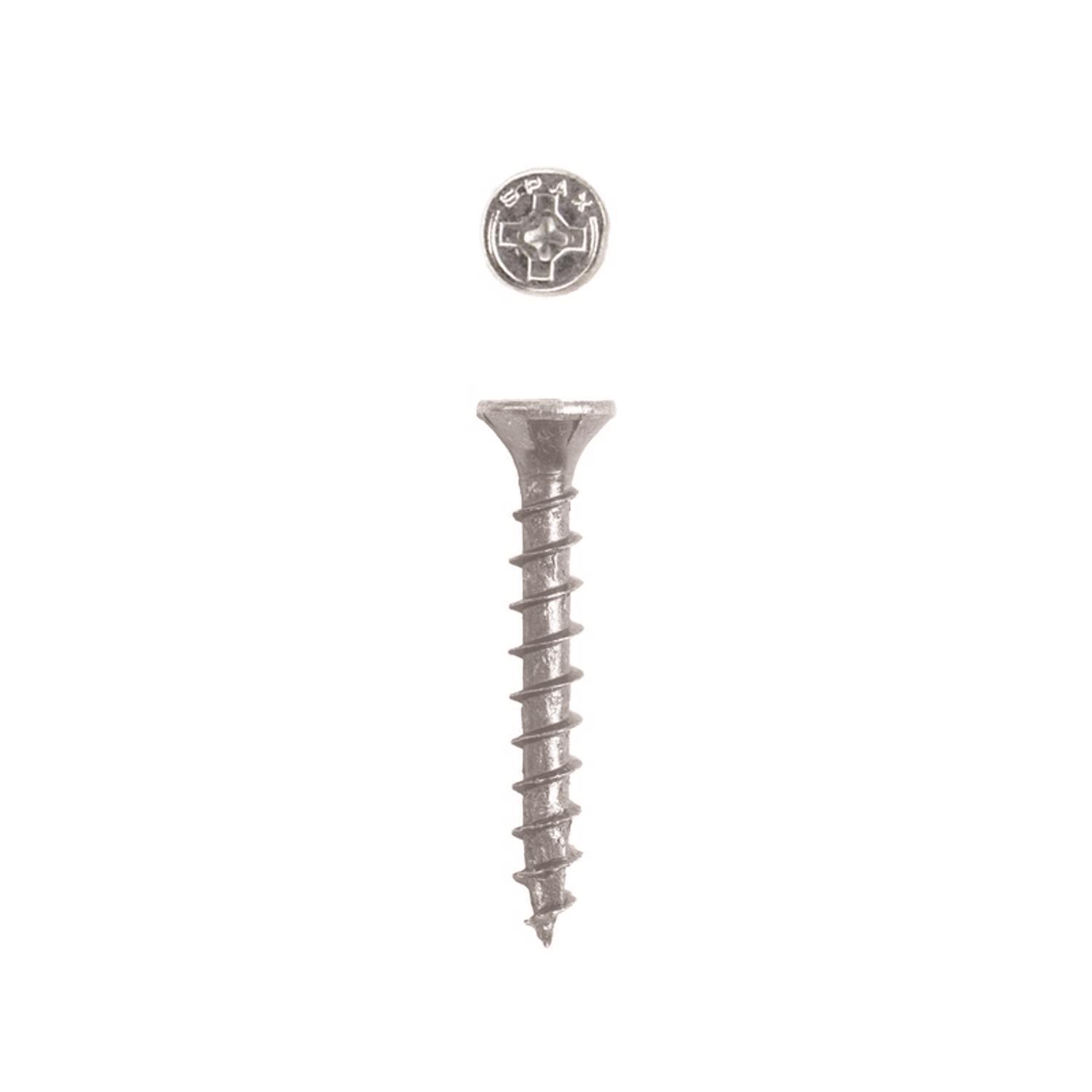 SPAX Multi-Material No. 6 Label X 1 in. L Unidrive Flat Head Serrated Construction Screws