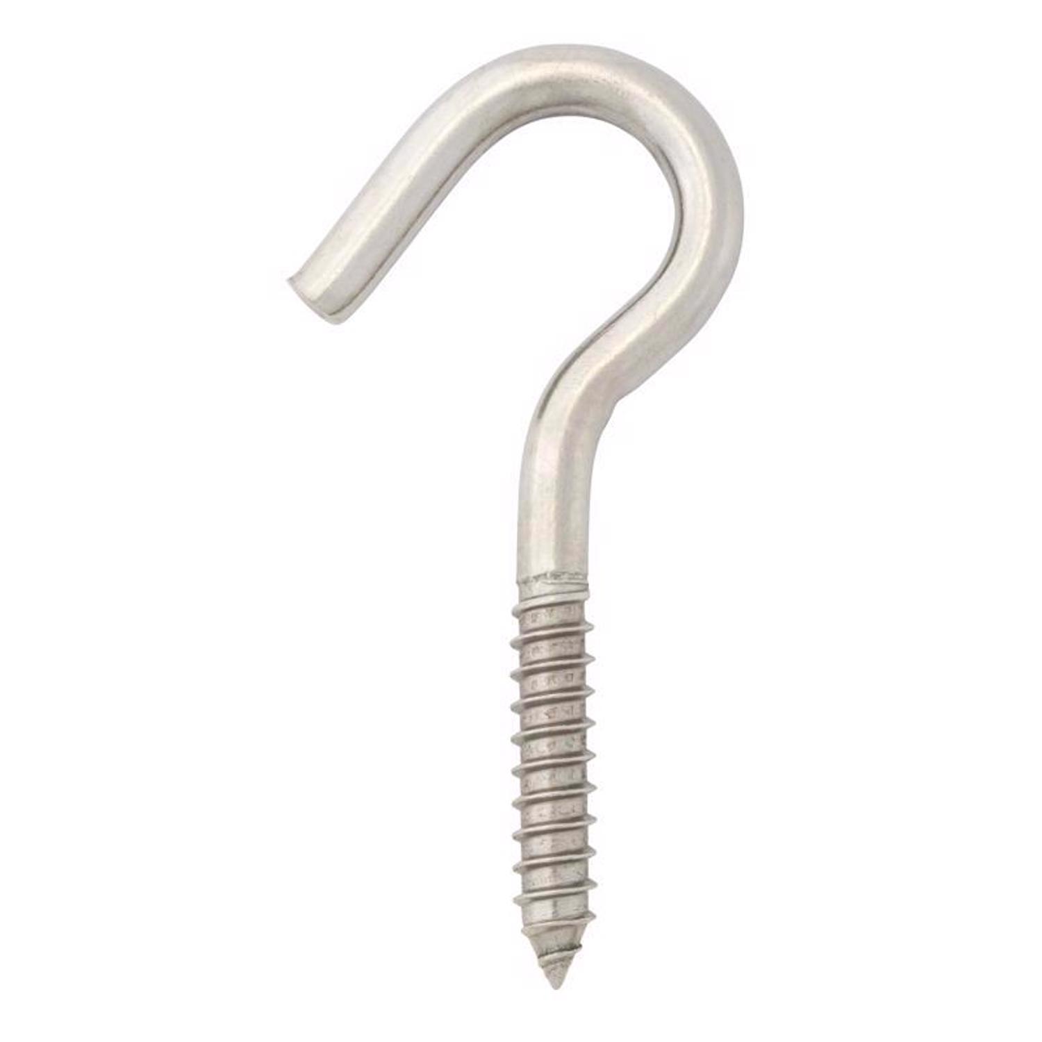 Hampton Small Stainless Steel 4.8125 in. L Clothesline Hook 300 lb 1 pk