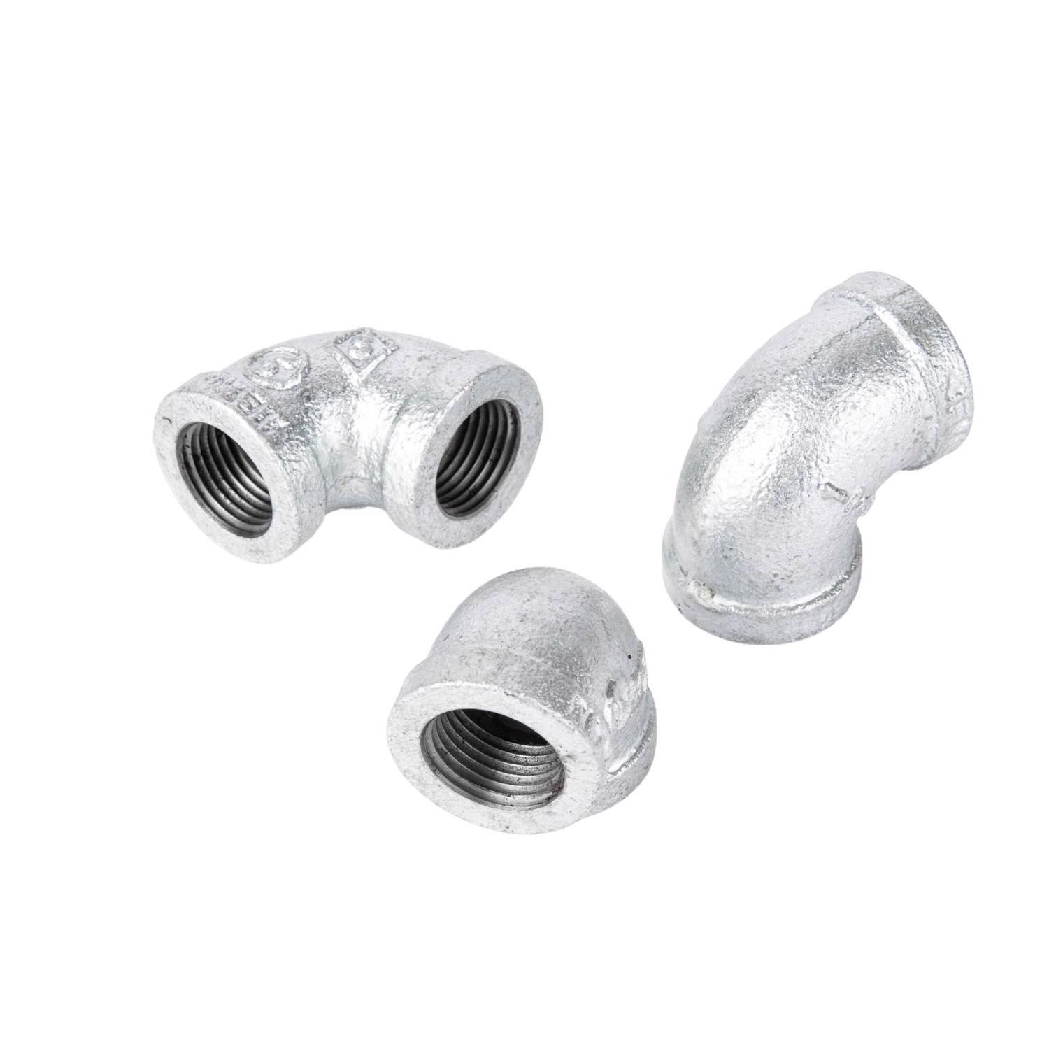 STZ Industries 1/2 in. FIP each X 1/2 in. D FIP Galvanized Malleable Iron 90 Degree Elbow