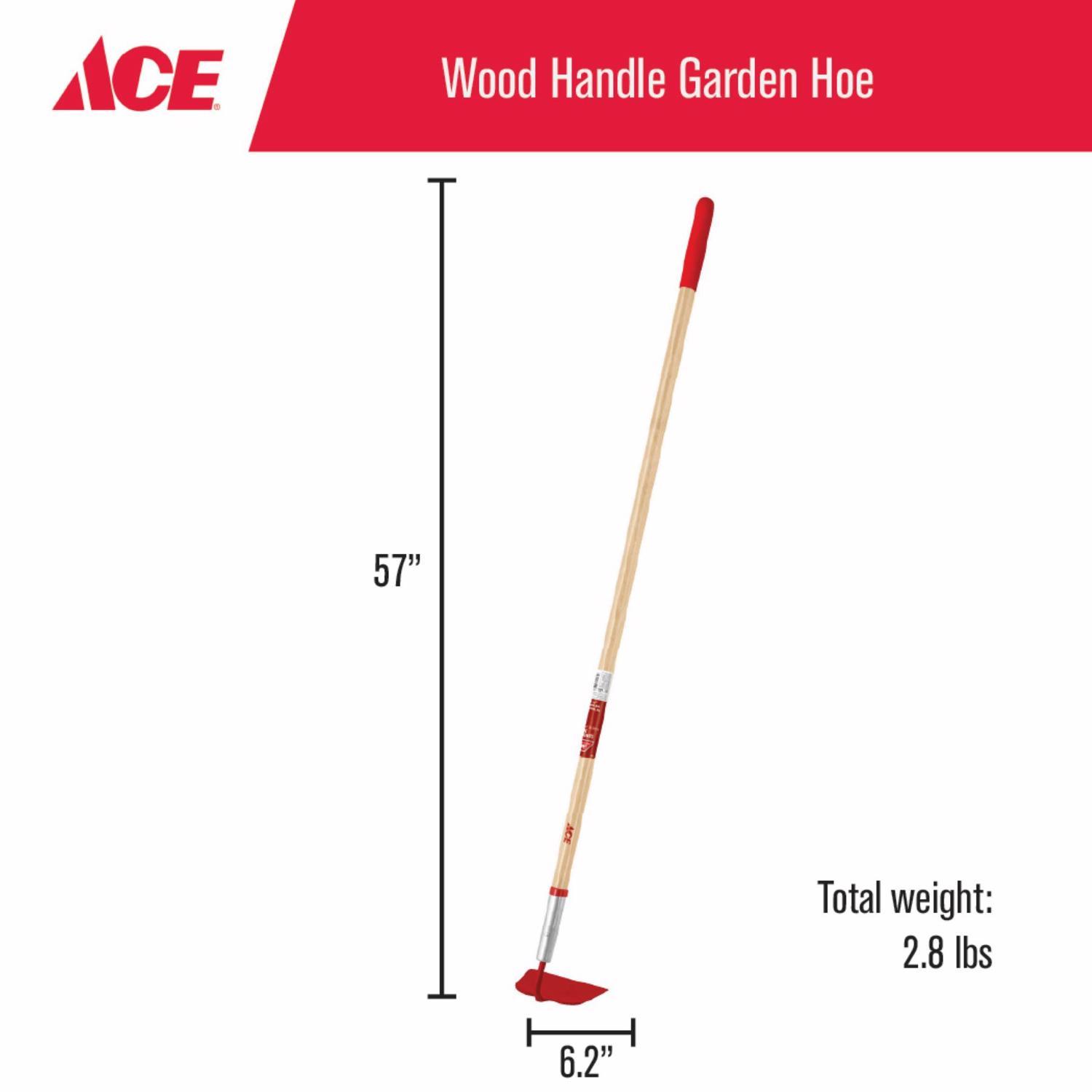 Ace Steel Garden Hoe 54 in. Wood Handle