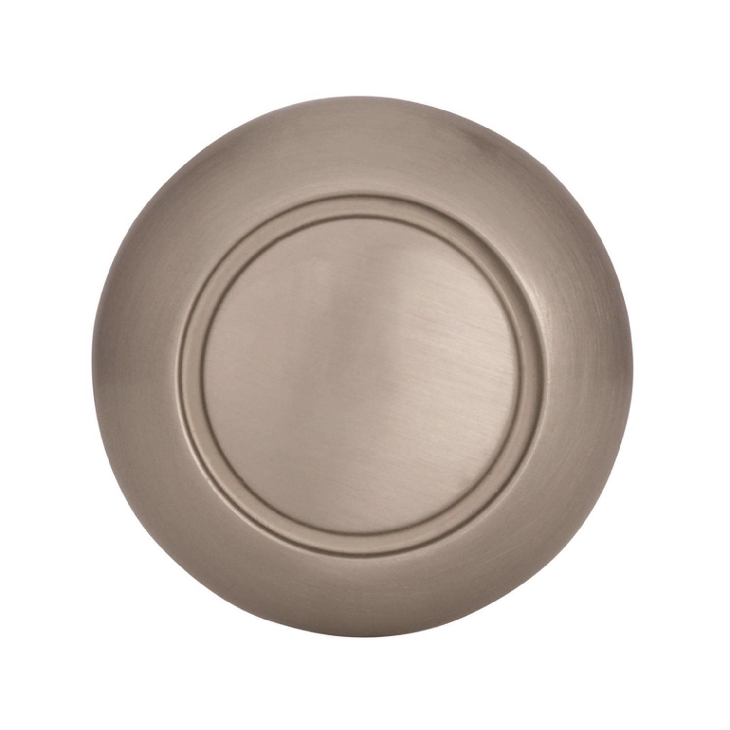 Amerock Allison Round Cabinet Knob 1-1/4 in. D 1-3/16 in. Satin Nickel 1 pk