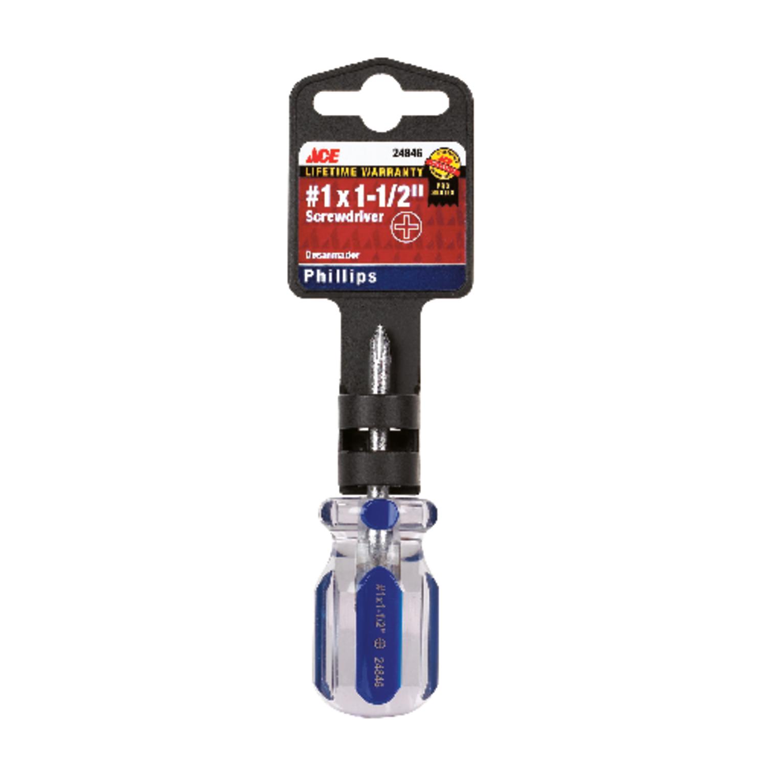 Ace No. 1 X 1-1/2 in. L Phillips Screwdriver 1 pc