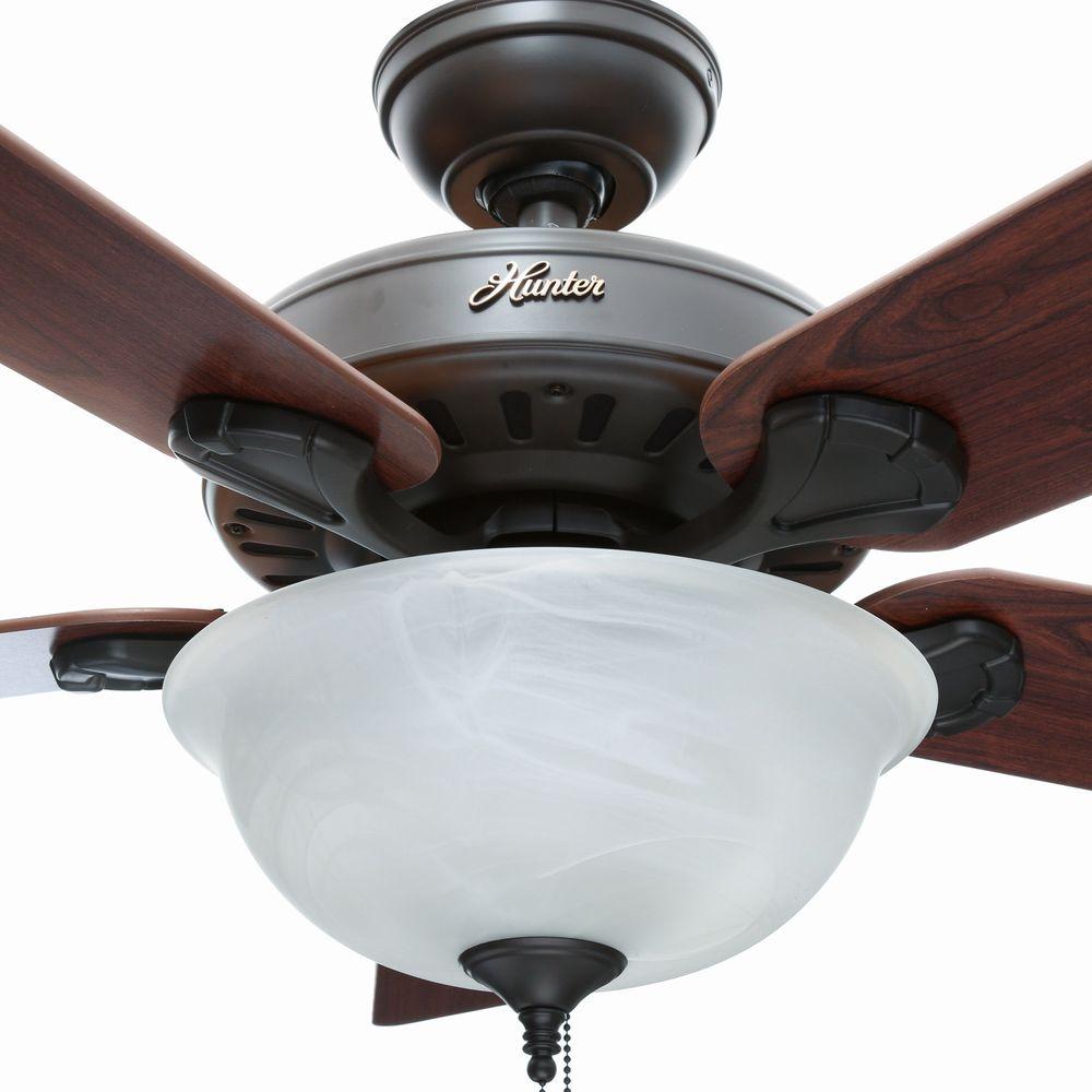 Hunter Pro's Best 52" Indoor New Bronze Ceiling Fan with Light Kit