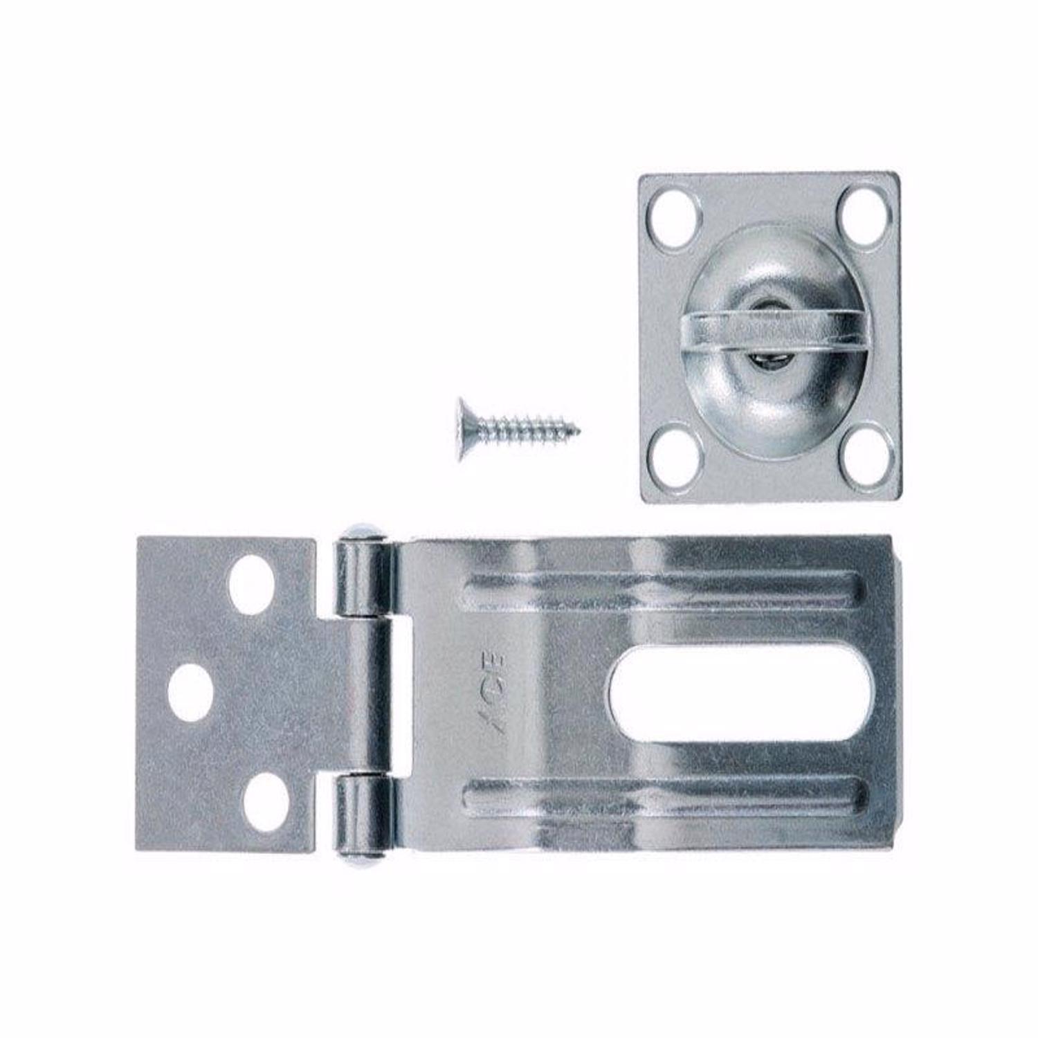 Ace Zinc 3-1/4 in. L Swivel Staple Safety Hasp