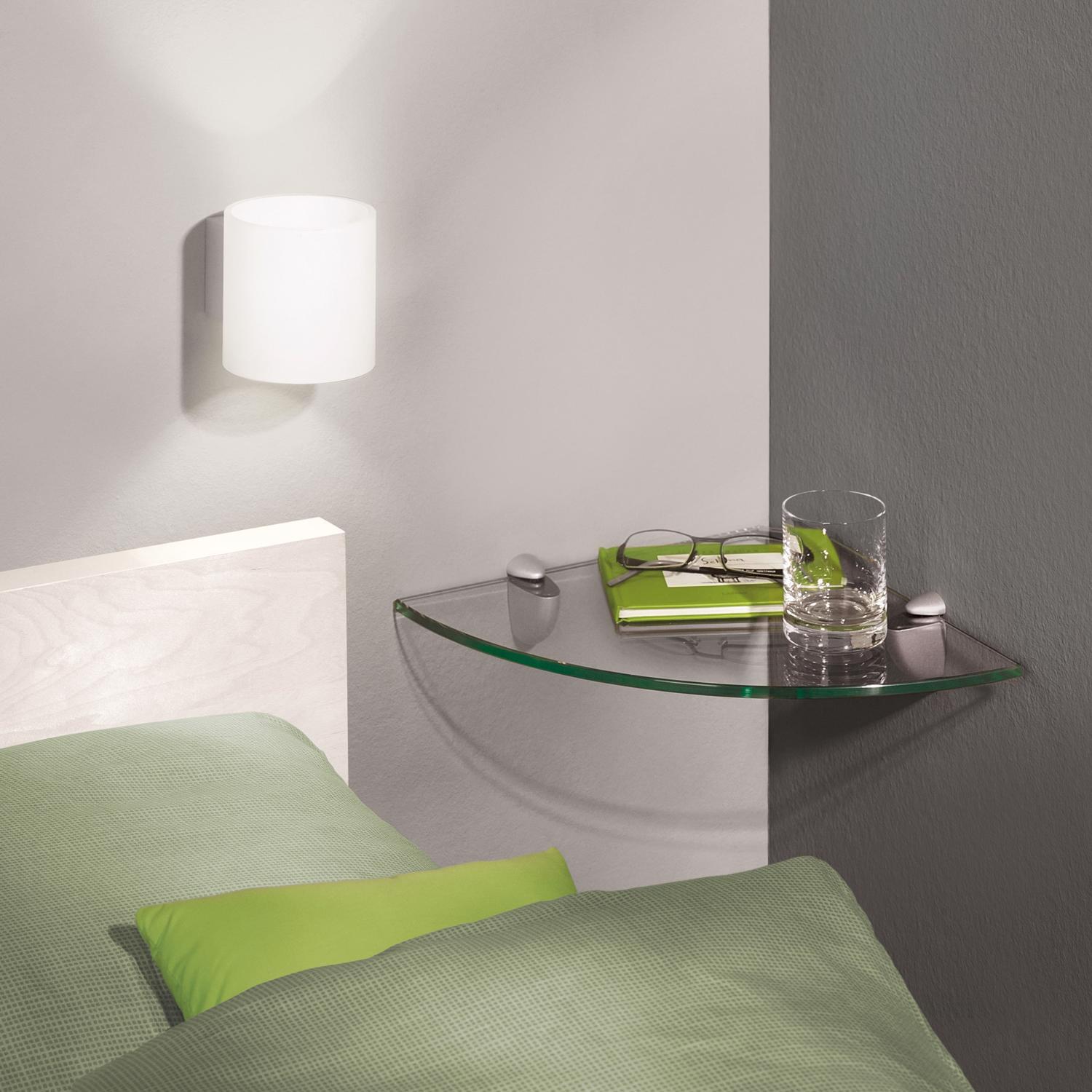 Dolle 0.31 in. H X 11.8 in. W X 11.8 in. D Clear Glass Corner Shelf