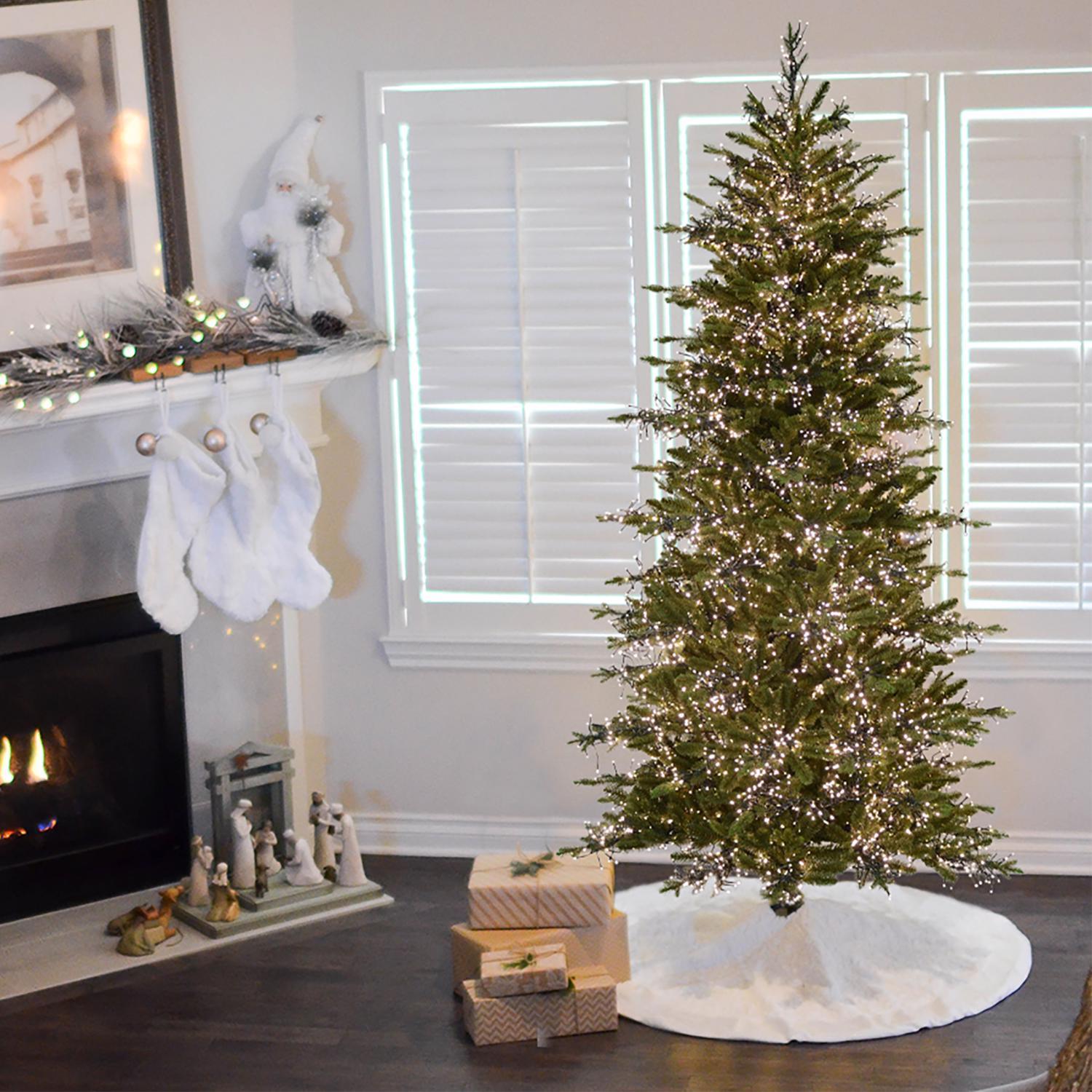 Celebrations 1-2 Tree 7 ft. Slim LED 350 ct Majestic Fraser Fir Color Changing Christmas Tree