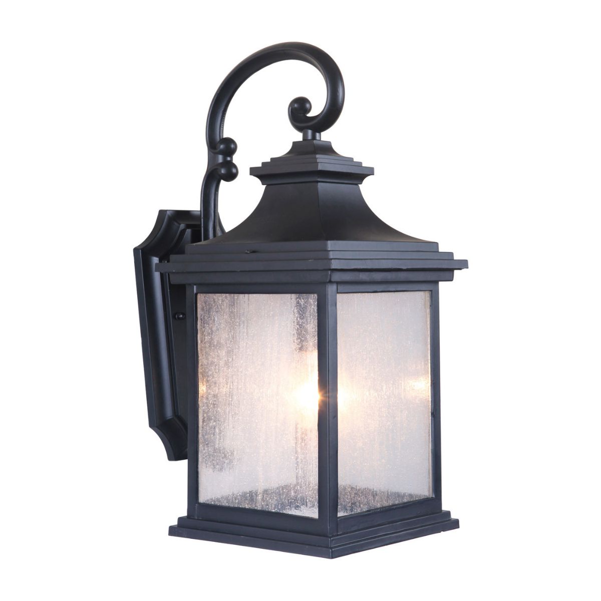 Craftmade Gentry 1 Light Medium Outdoor Wall Lantern in Midnight