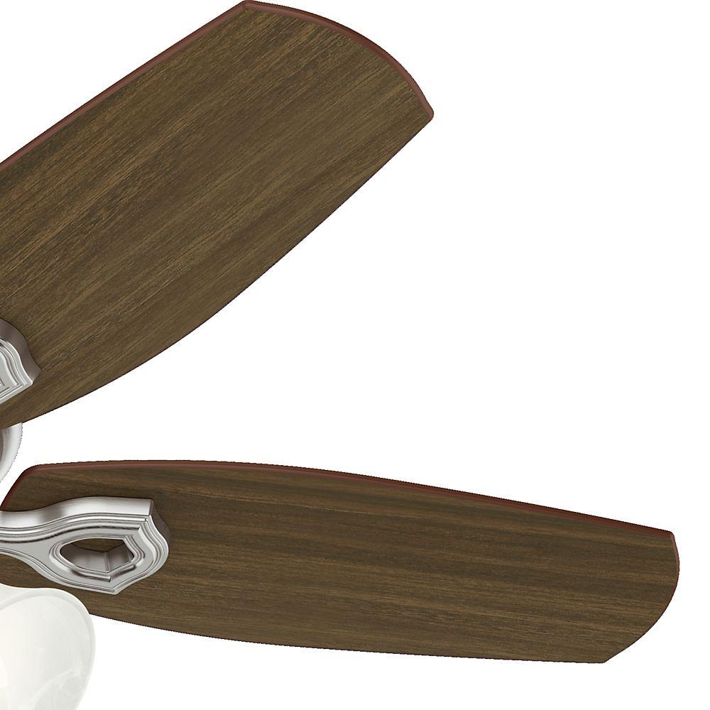 Hunter 42" Indoor Brushed Nickel Ceiling Fan with Light Kit