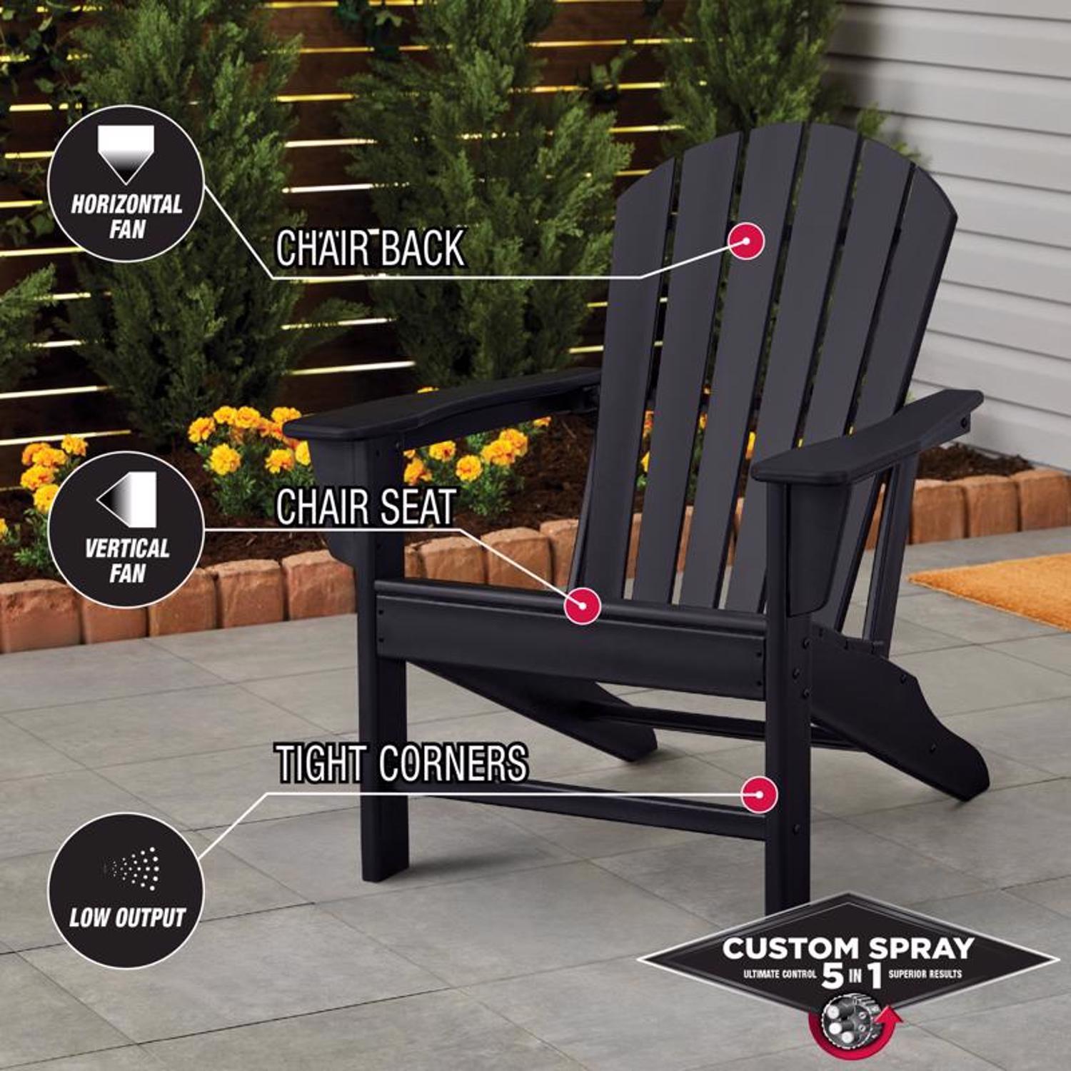 Rust-Oleum Stops Rust Custom Spray 5-in-1 Satin Black Spray Paint 12 oz