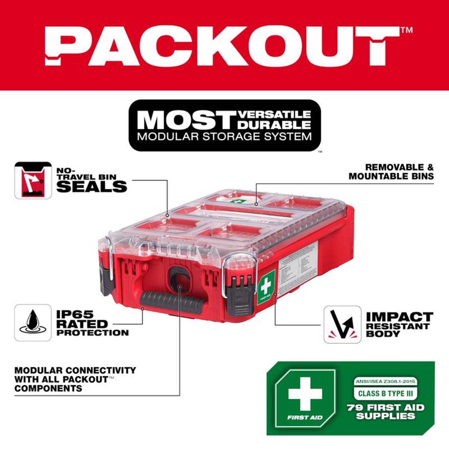 Milwaukee Packout 79 pc First Aid Kit