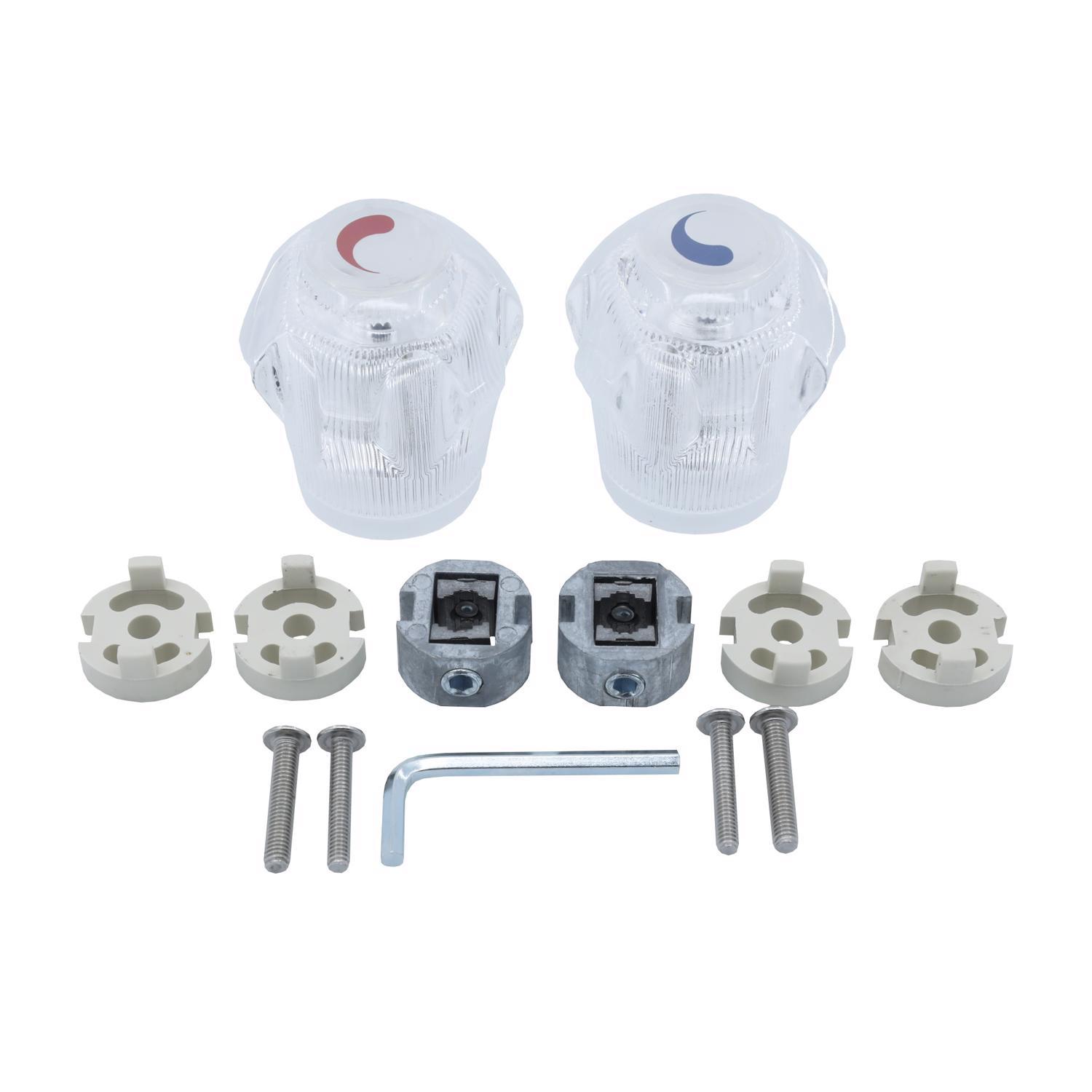 Ace For Universal Clear Tub and Shower Faucet Handles