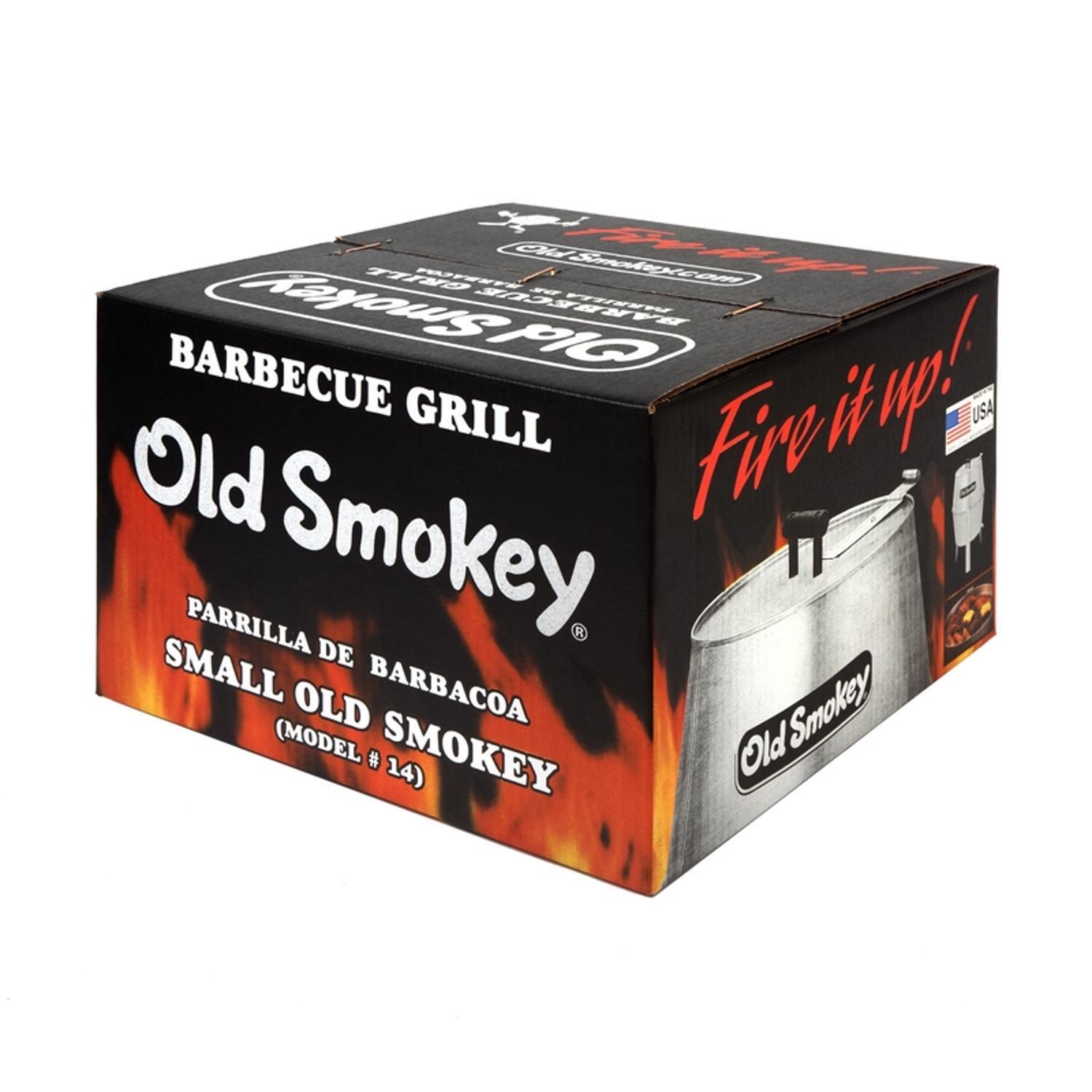 Old Smokey Products 13 in. Charcoal Grill Silver