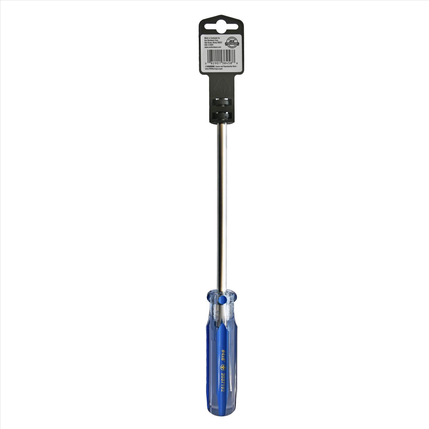 Ace 8 in. L Phillips #4 Screwdriver 1 pk