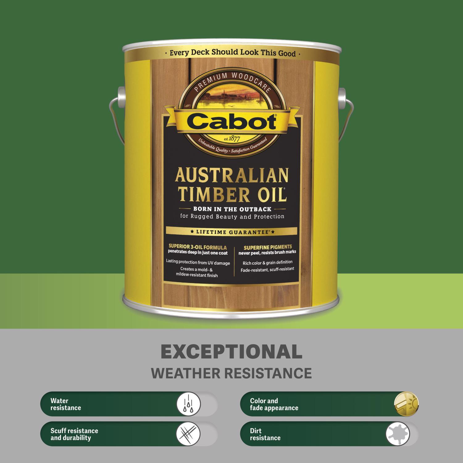 Cabot Australian Timber Oil Transparent Honey Teak Oil-Based Penetrating Oil Australian Timber Oil 1