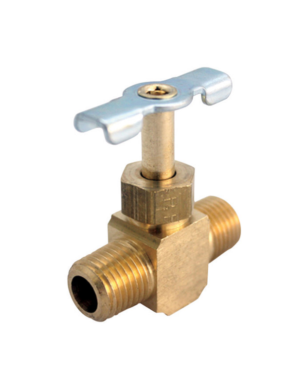 Ace 1/4 in. Dia. x 1/4 in. Dia. Brass Straight Needle Valve