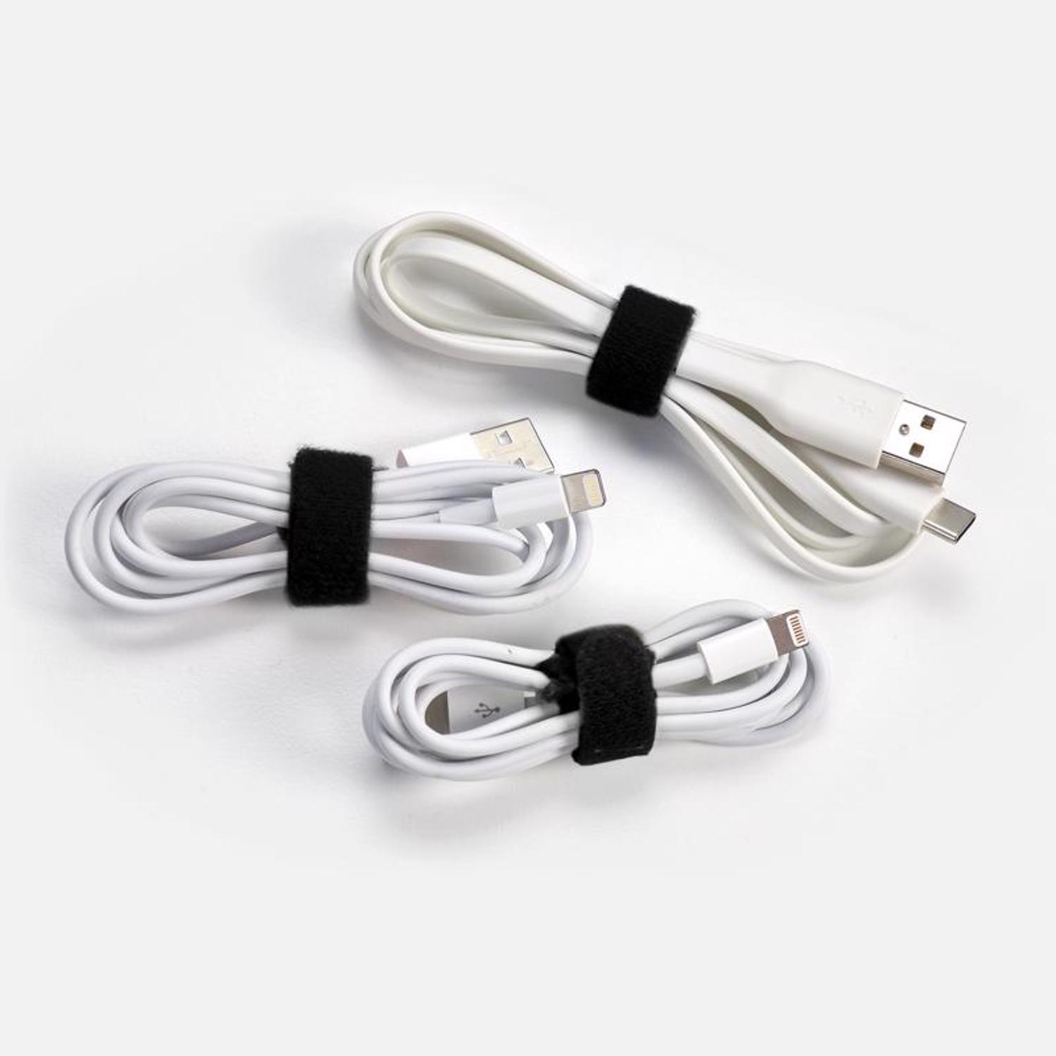 Wrap-It Self-Gripping Black Bundling Strap 2 lb 20 pk