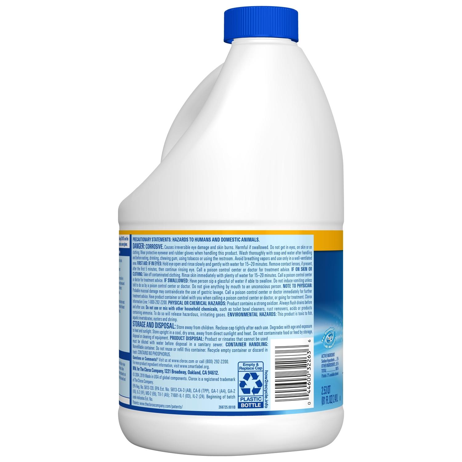 Clorox Regular Scent Disinfecting Bleach 81 oz