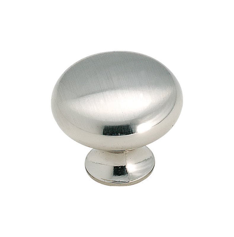 Amerock Anniversary Round Cabinet Knob 1-3/16 in. D 1 in. Sterling Nickel 1 pk