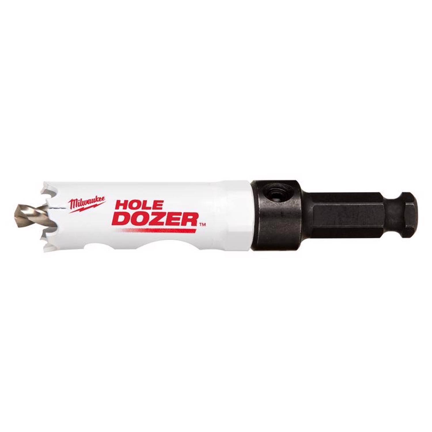 Milwaukee Hole Dozer 3/4 in. Bi-Metal 2.7 in. L X 3/8 in. D Hole Saw with Arbor and Pilot Bit Arbor