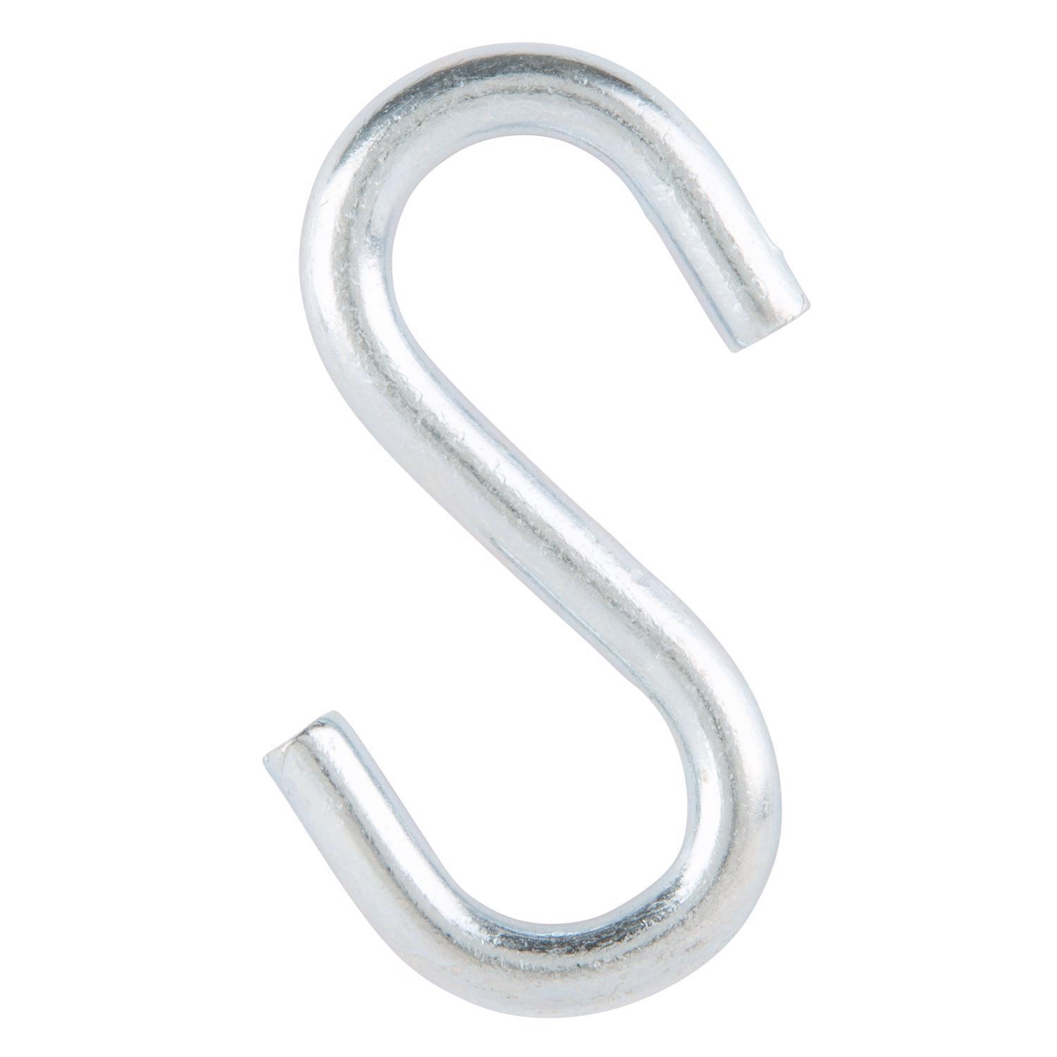 Ace Medium Zinc-Plated Silver Steel 3 in. L S-Hook 230 lb 2 pk