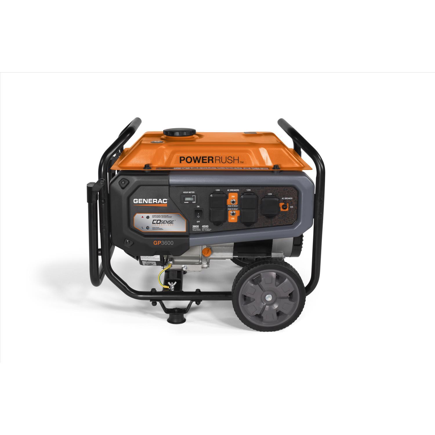 Generac 120 V Gas Portable Generator 3600 W