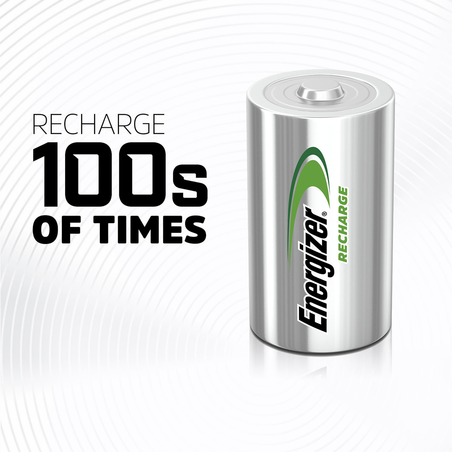 Energizer Recharge NiMH D 1.2 V 2500 Ah Rechargeable Battery NH50BP-2R2 2 pk