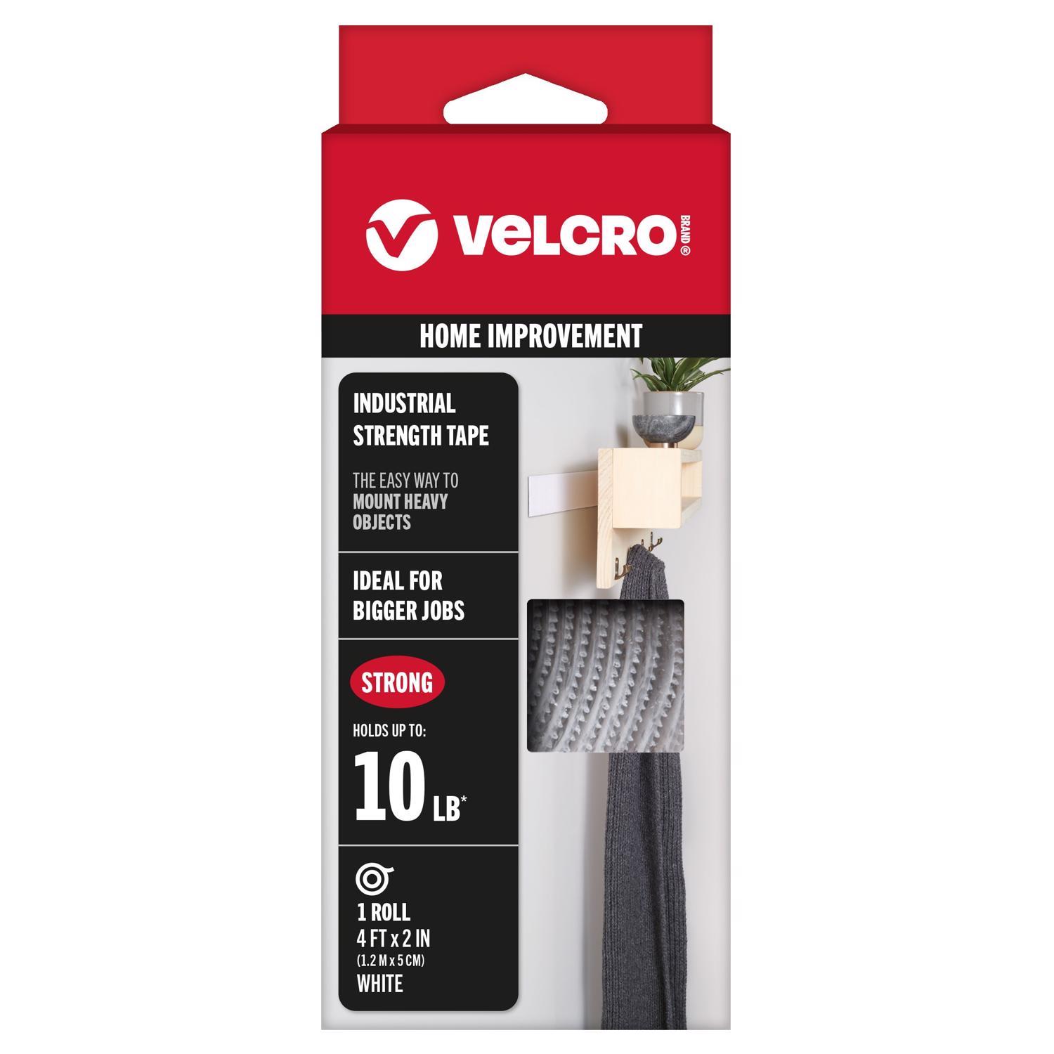 VELCRO Brand Industrial Strength Medium Nylon Hook and Loop Fastener 48 in. L 1 pk