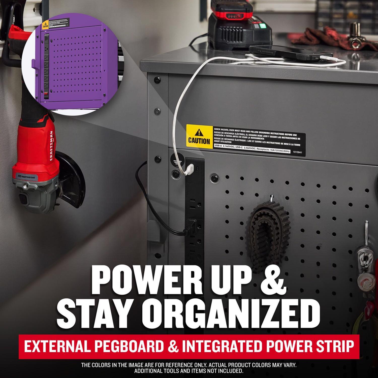 Craftsman 30 in. 5 drawer Metal Utility Cart Rolling Tool Cart 41.38 in. H X 22 in. D