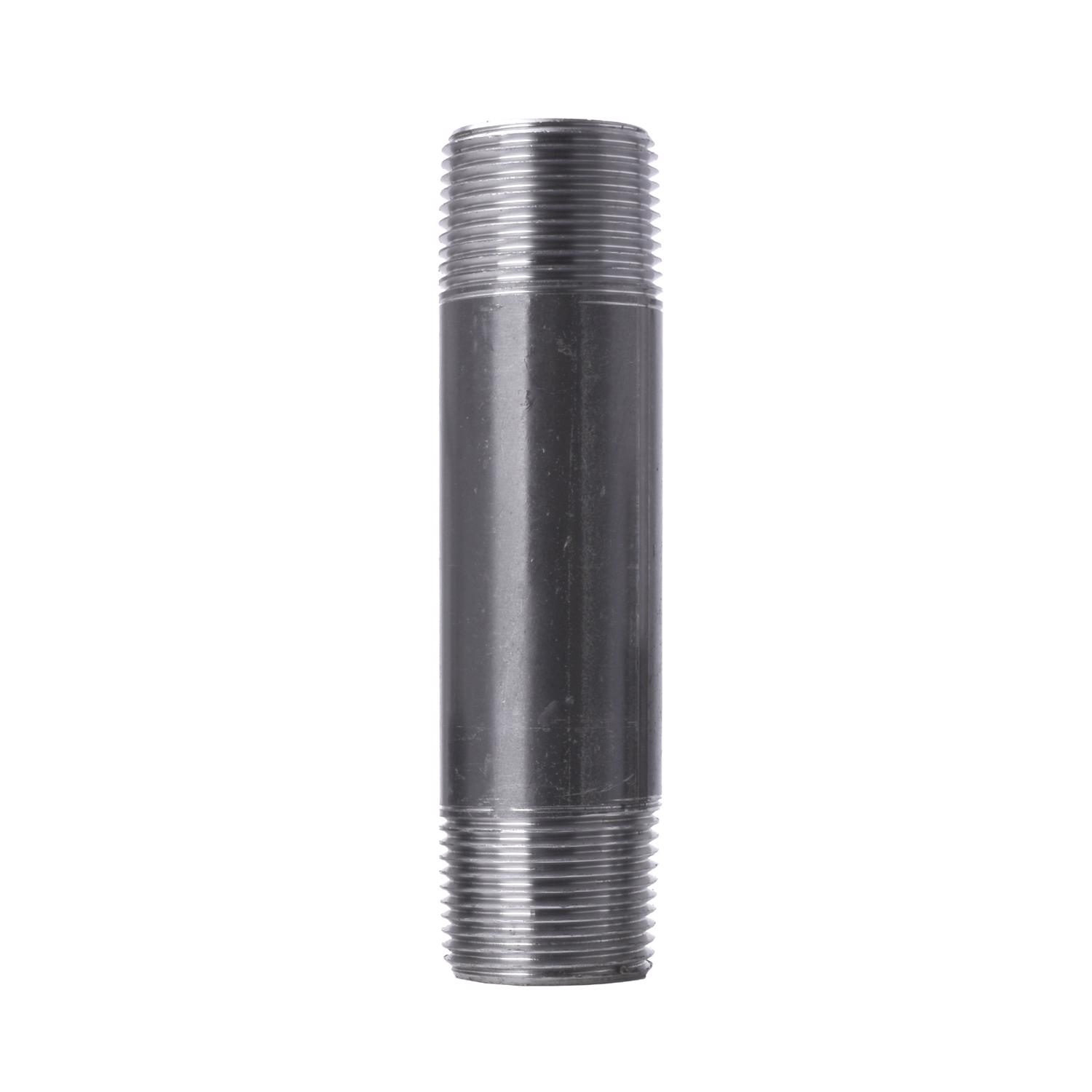 STZ Industries 1 in. MIP each X 1 in. D MIP Black Steel 5 in. L Nipple