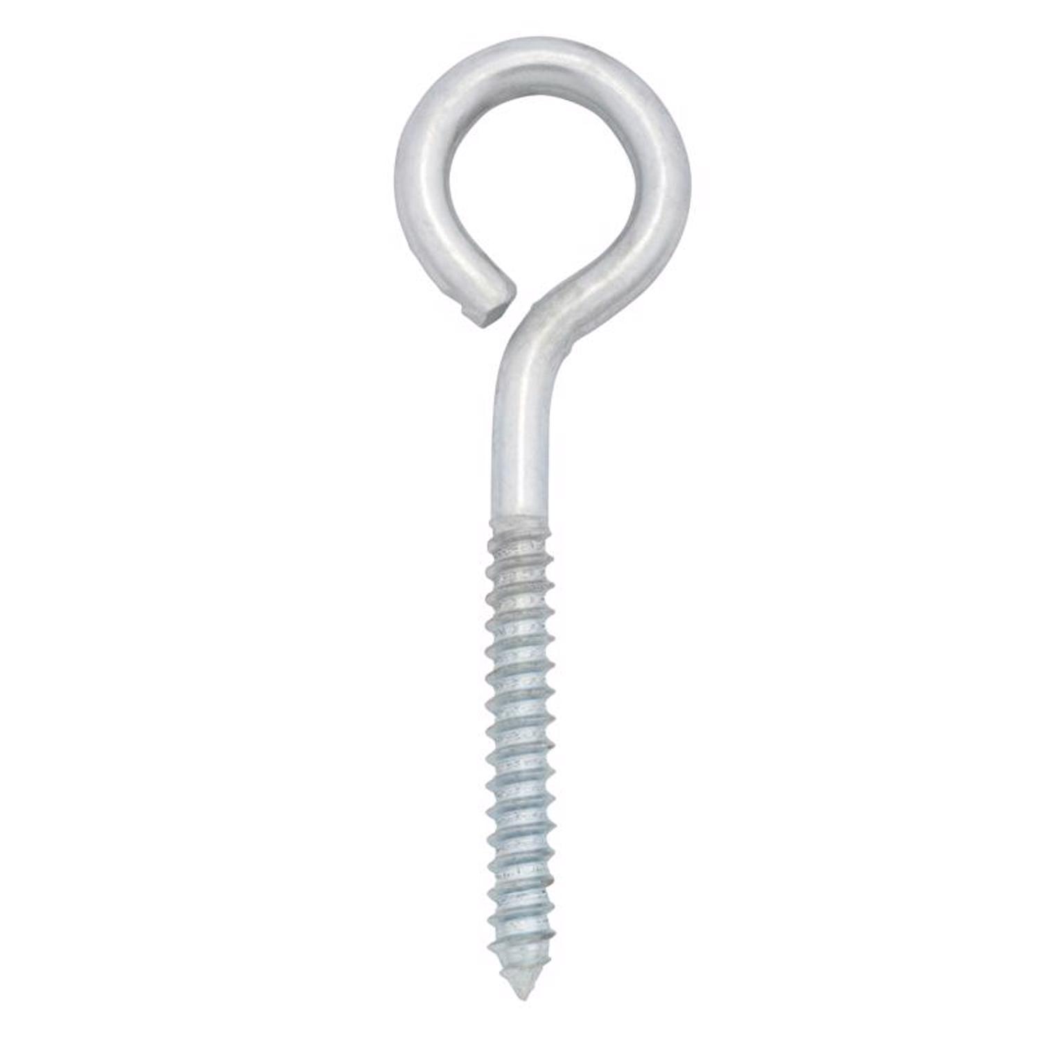 Hampton 2-5/8 in. X 4 in. L Zinc-Plated Steel Lag Thread Eyebolt
