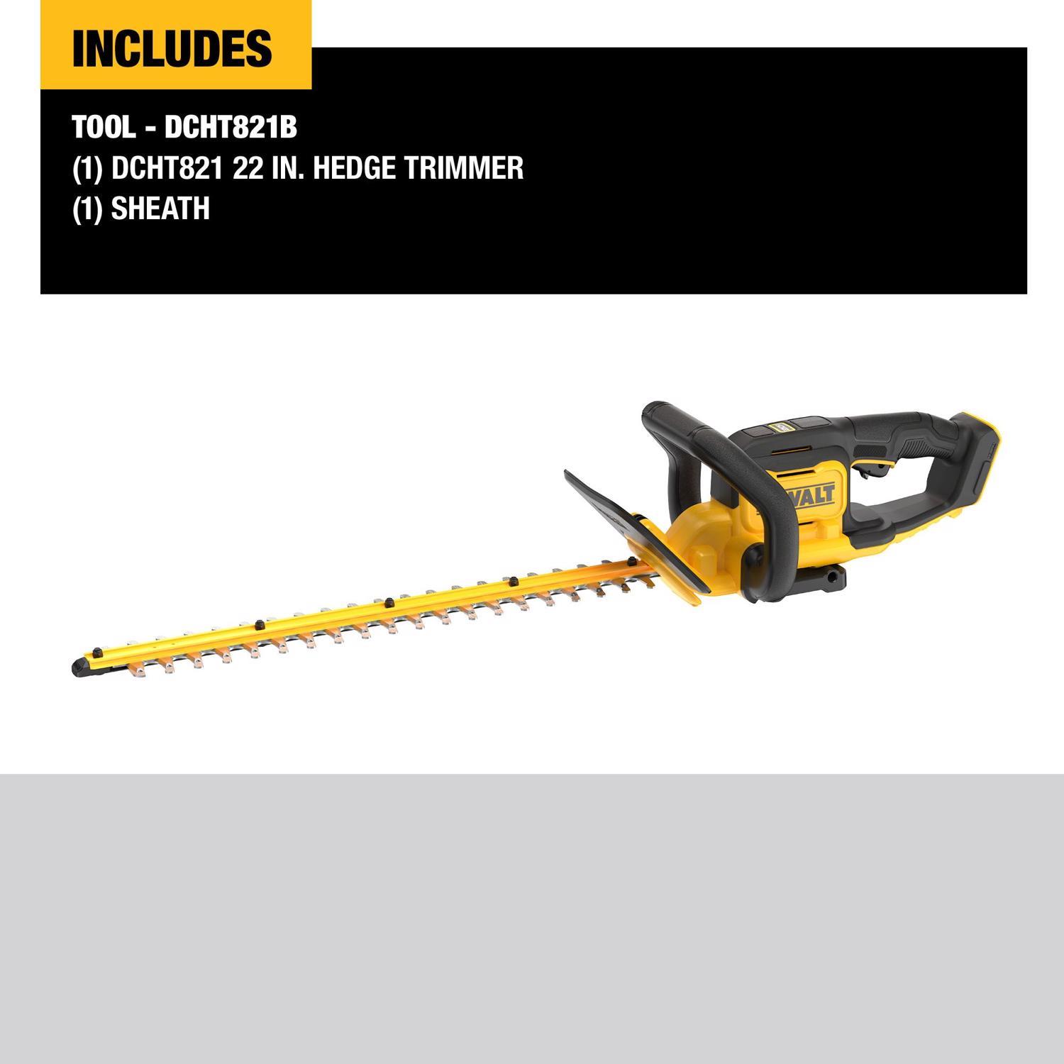 DeWalt DCHT821B 22 in. 20 V Battery Hedge Trimmer Tool Only