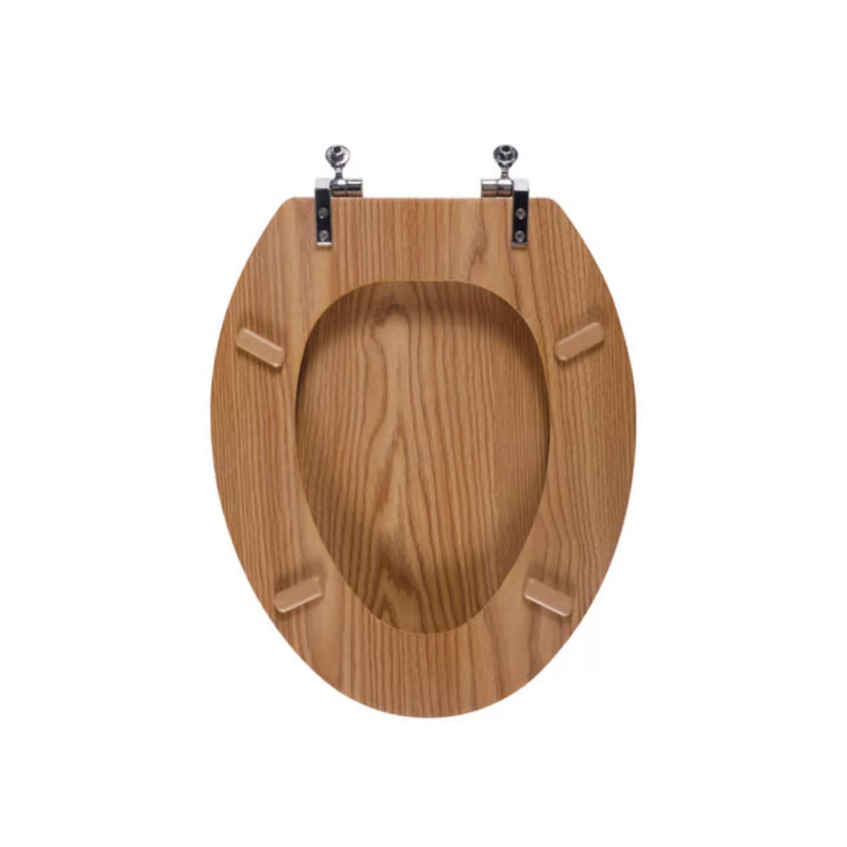 Oakbrook Collection Sheridan Elongated Oak Polypropylene Toilet Seat