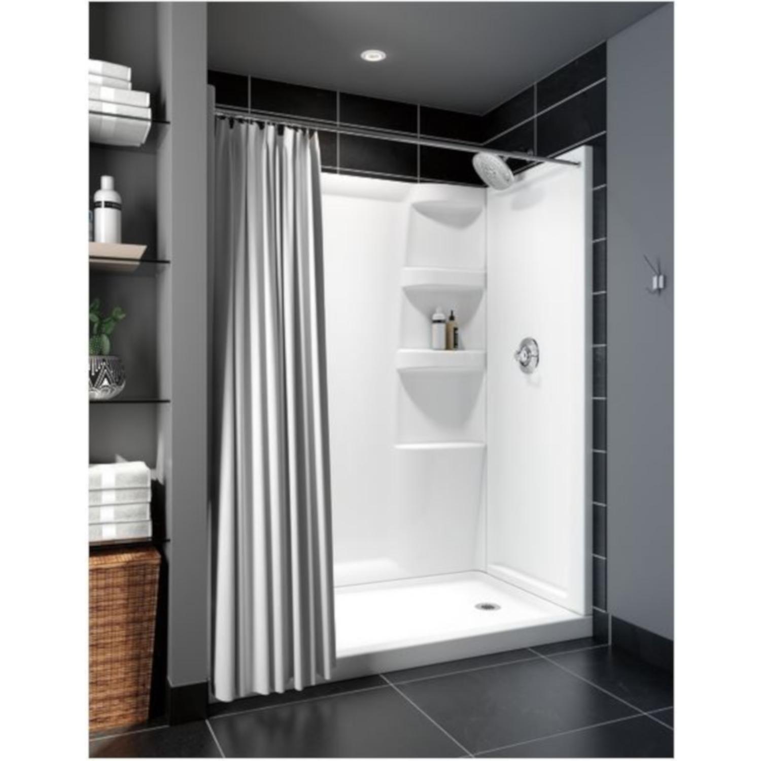 Delta Hycroft 4.5 in. H X 32 in. W X 60 in. L White Shower Base