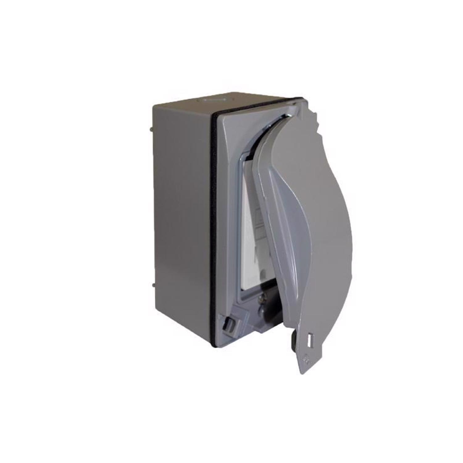 Sigma Engineered Solutions Rectangle Metal 1 gang 4.58 in. H X 2.83 in. W GFCI Outlet Kit