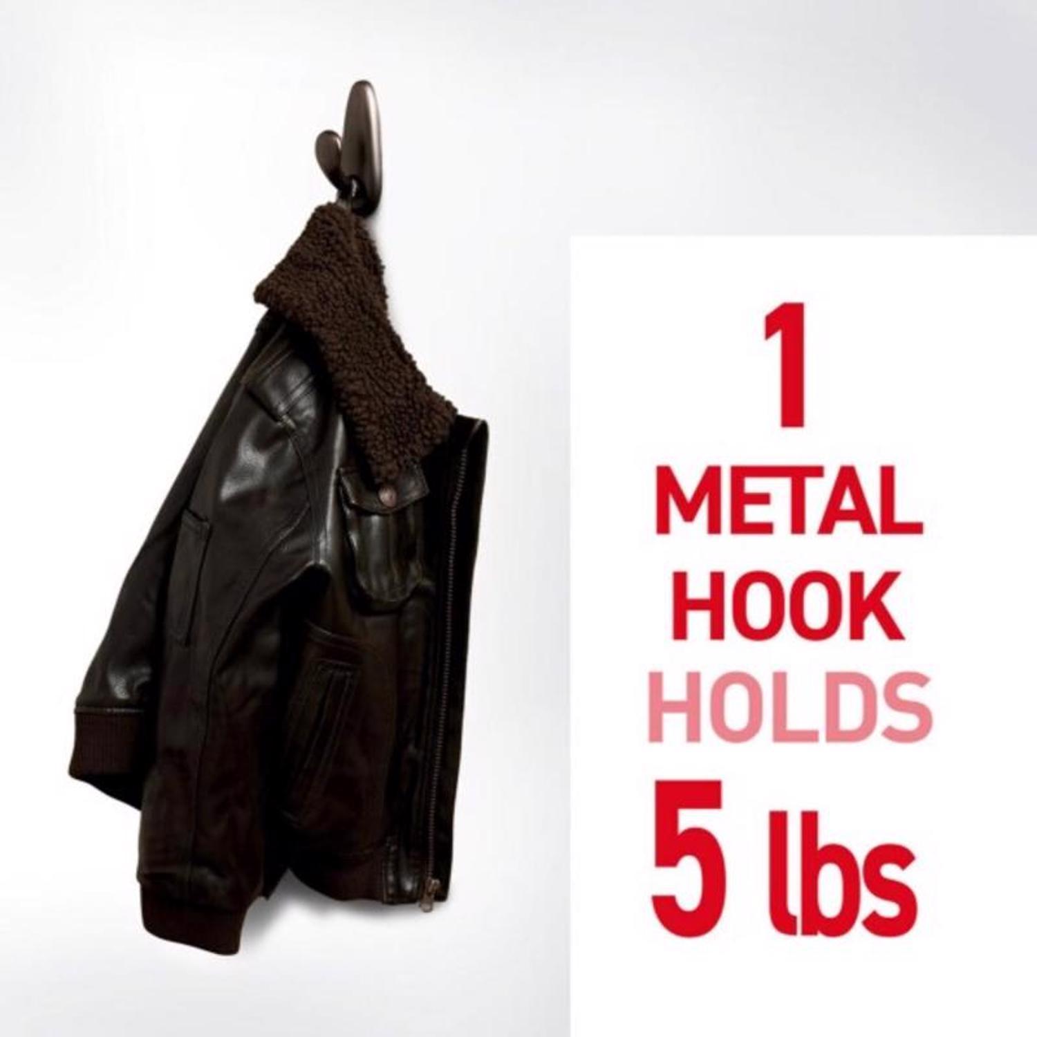 3M Command 4-1/8 in. L Oil Rubbed Bronze Metal Large Forever Classic Coat/Hat Hook 5 lb. cap. 1 pk