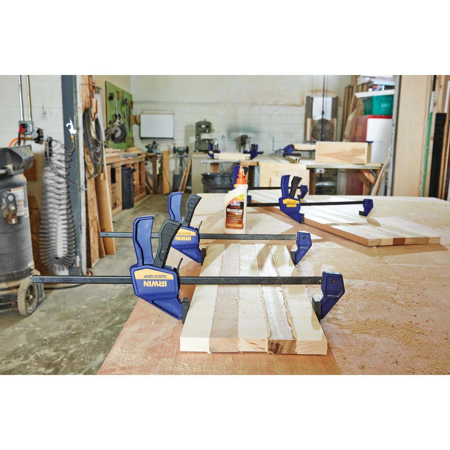 Irwin Quick-Grip 6 in. X 2-7/16 in. D Bar Clamp 100 lb