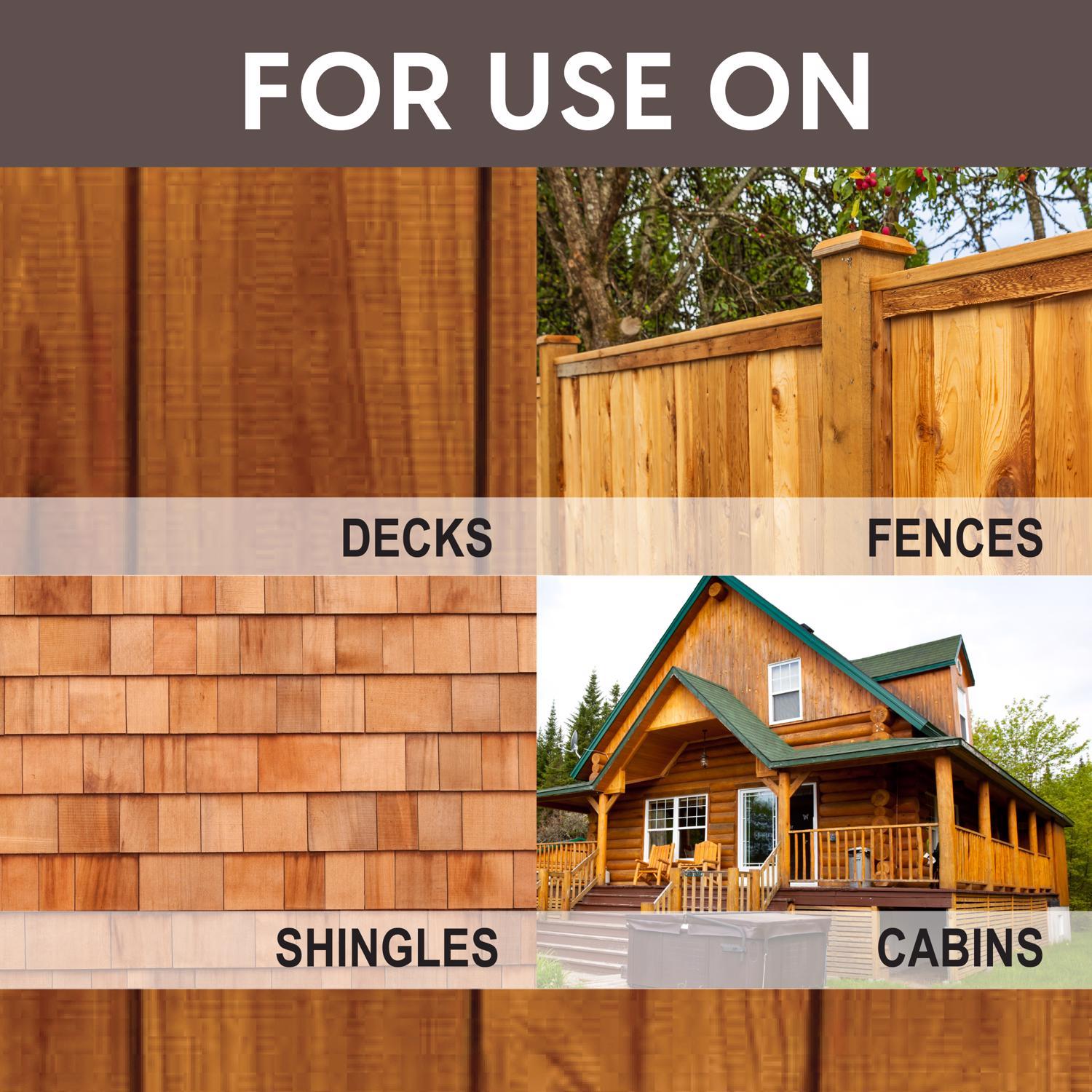 Ready Seal Goof Proof Semi-Transparent Flat Redwood Oil-Based Penetrating Wood Stain/Sealer 5 gal