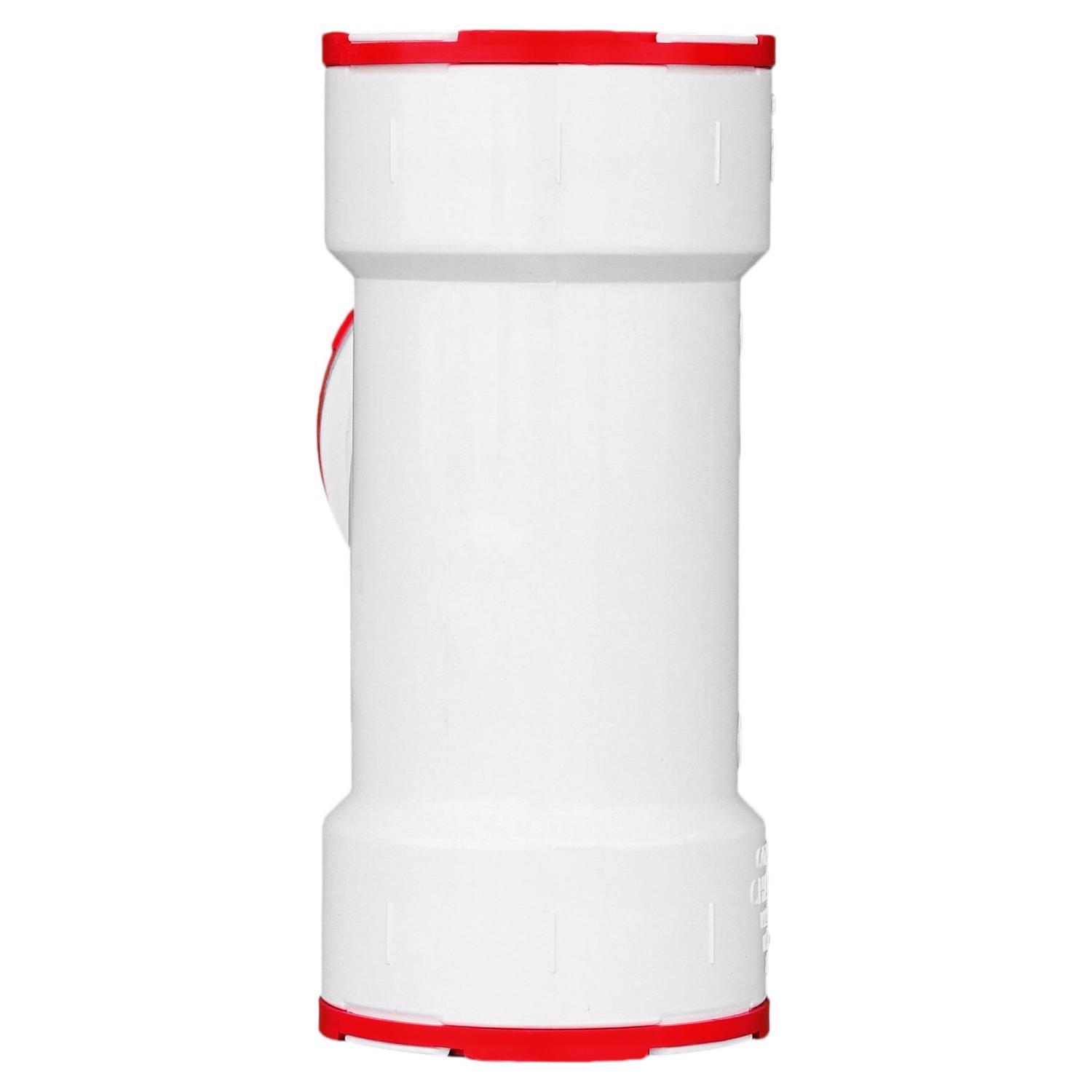 Charlotte Pipe Schedule 40 2 in. Hub X 2 in. D Hub PVC Sanitary Tee 1 pk