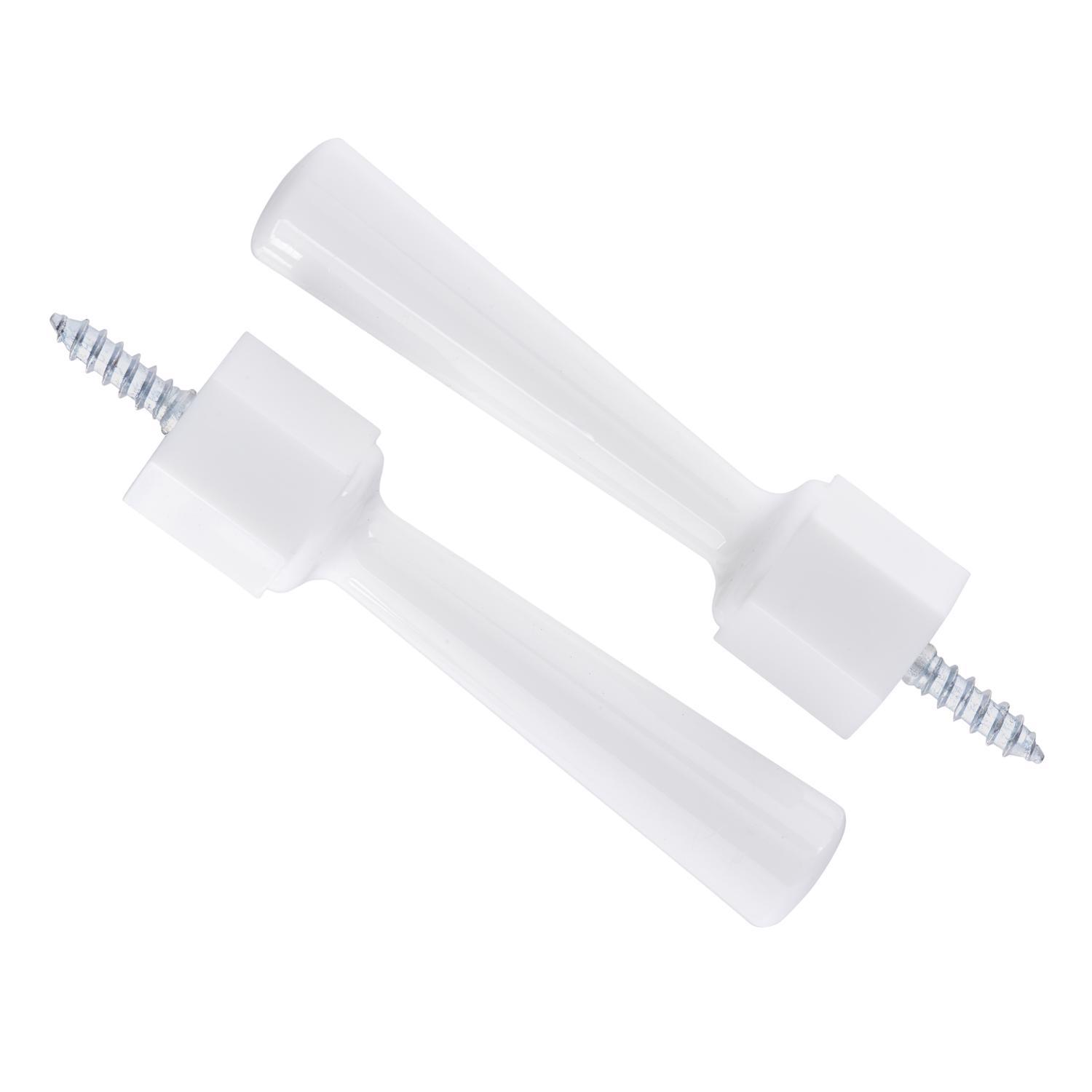 Ace 3-1/4 in. W Plastic White Flexible Door Stop Mounts to door and wall 0 in.