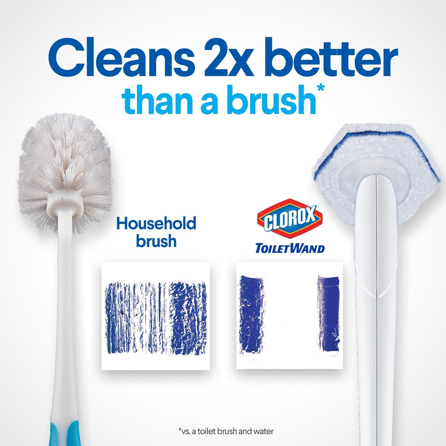 Clorox No Scent Toilet Wand Kit 1.04 oz Stick