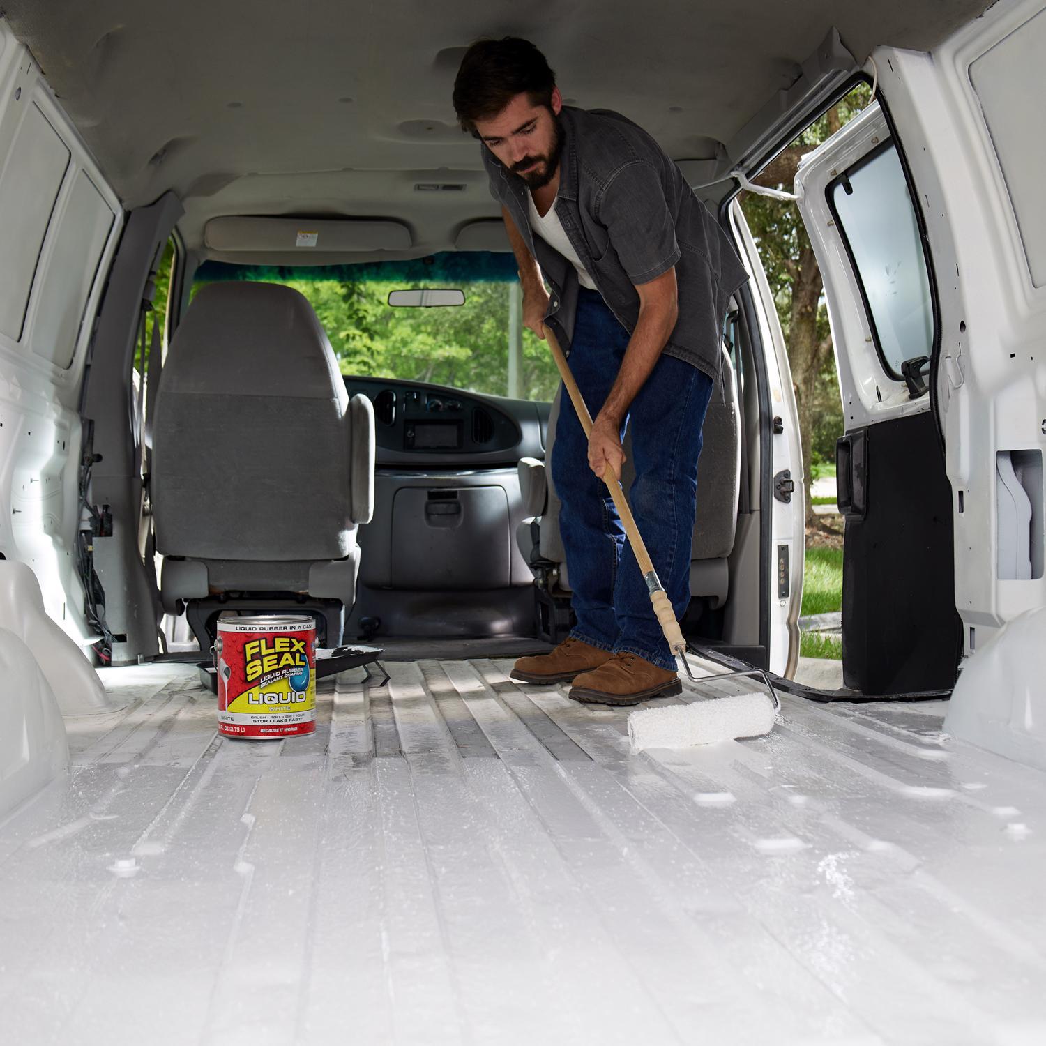 Flex Seal Family of Products Flex Seal White Liquid Rubber Sealant Coating 1 gal