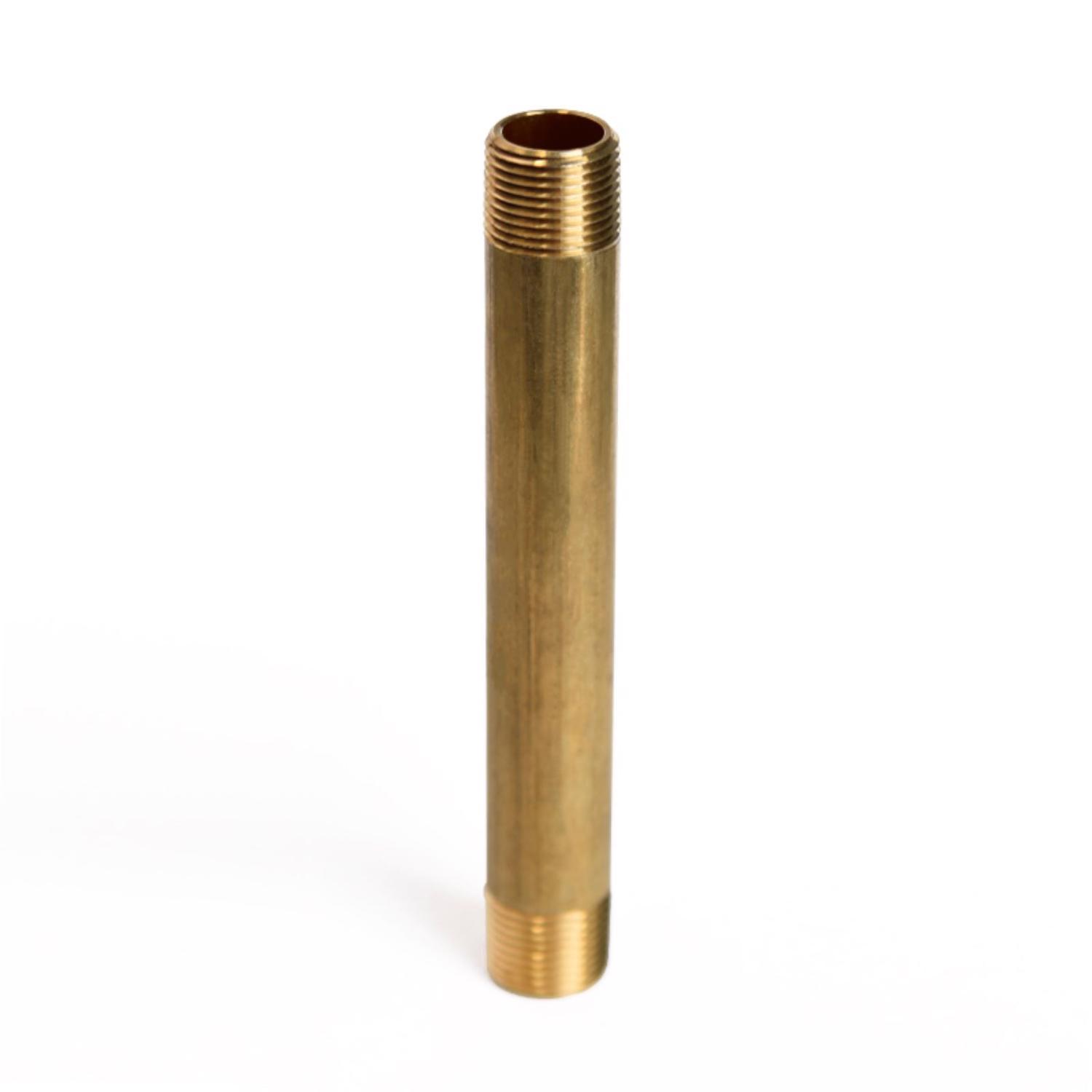 ATC 3/8 in. MPT 3/8 in. D MPT Yellow Brass Nipple 5 in. L