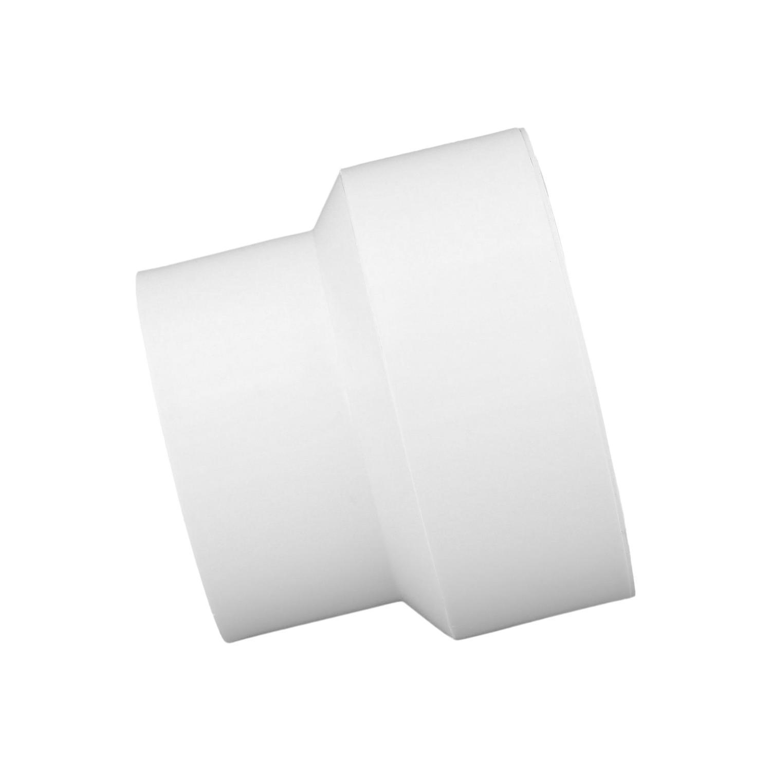 Charlotte Pipe Schedule 40 3 in. Hub X 4 in. D Hub PVC Reducing Coupling 1 pk