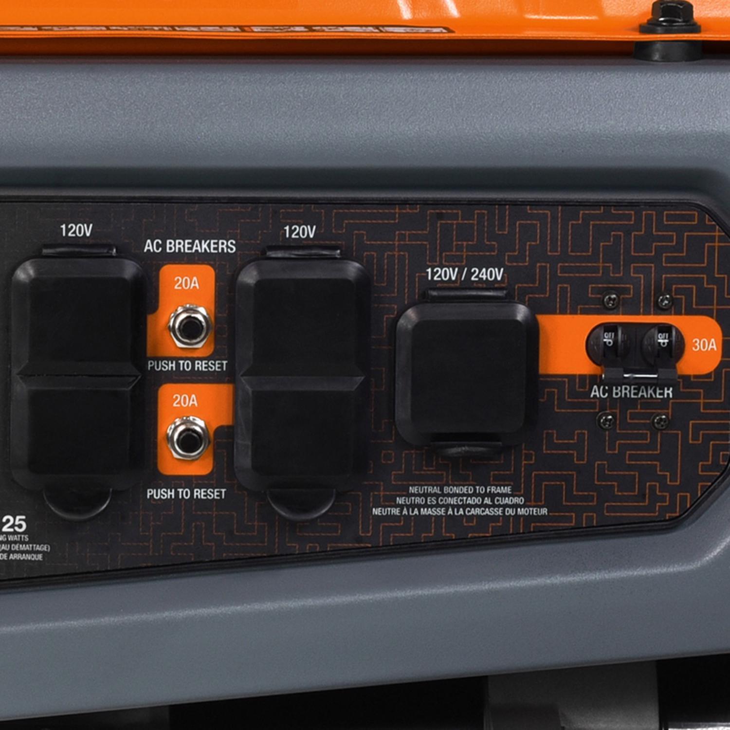 Generac GP Series 6500 W 120/240 V Gas Portable Portable Generator 6500 W