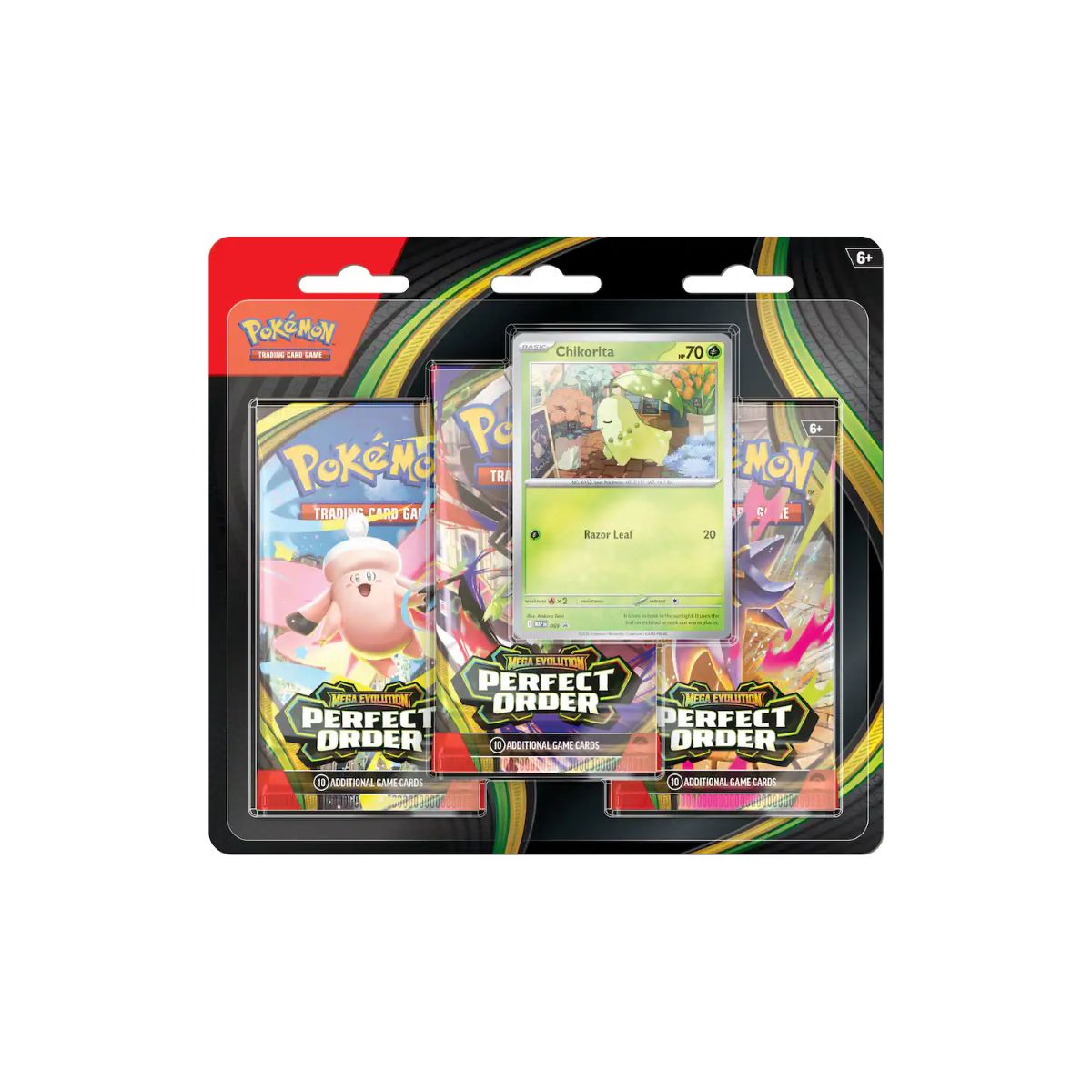 Pokemon Trading Card Game: Mega Evolution - Perfect Order 3Pk Booster Bundle