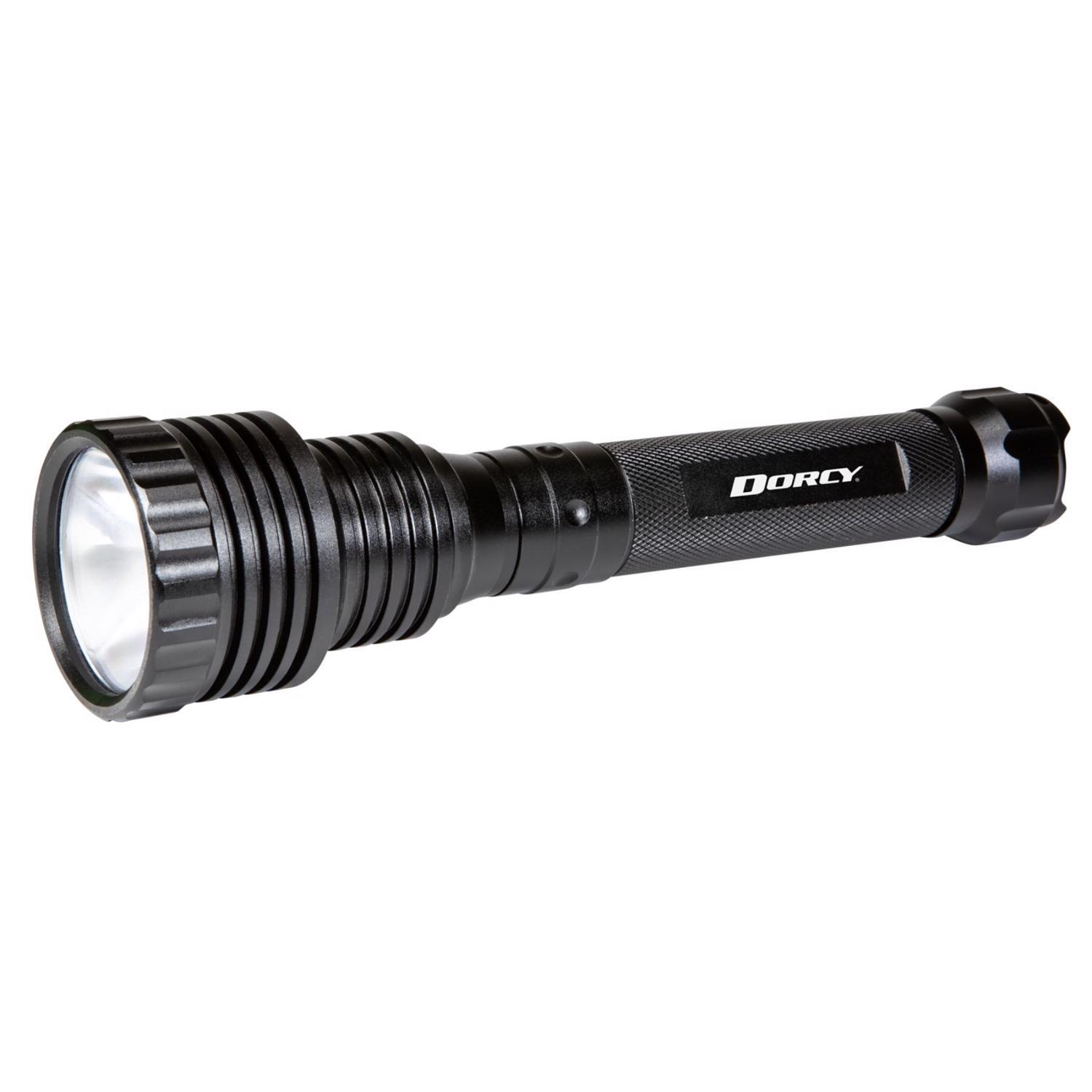 Dorcy 290 lm Black LED Rechargeable Flashlight 18650 Battery